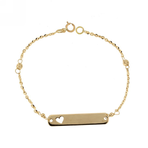18K Italian Gold Baby Bracelet – 803321730055 – SKU 803321730055