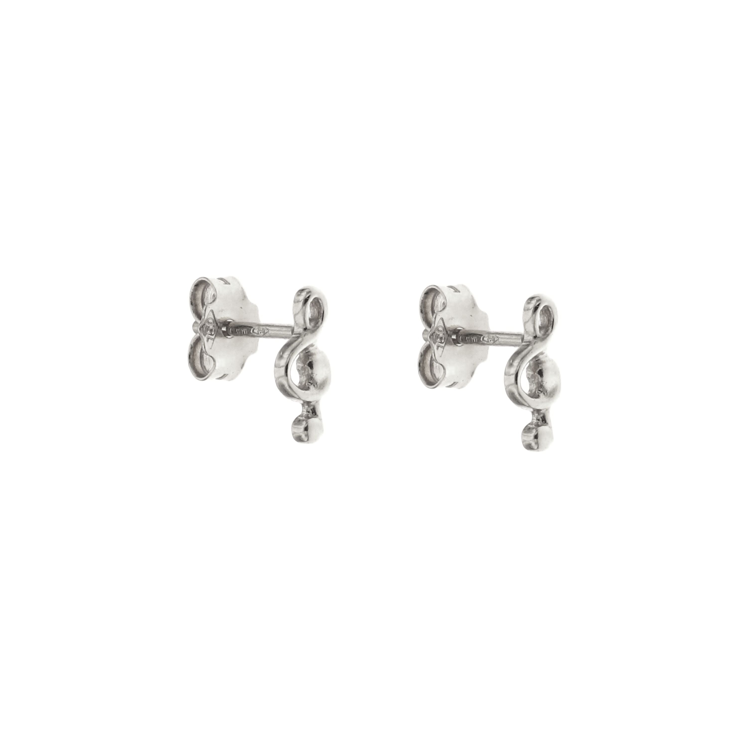 18K Italian Gold Violin shaped earrings – SKU 803321730755