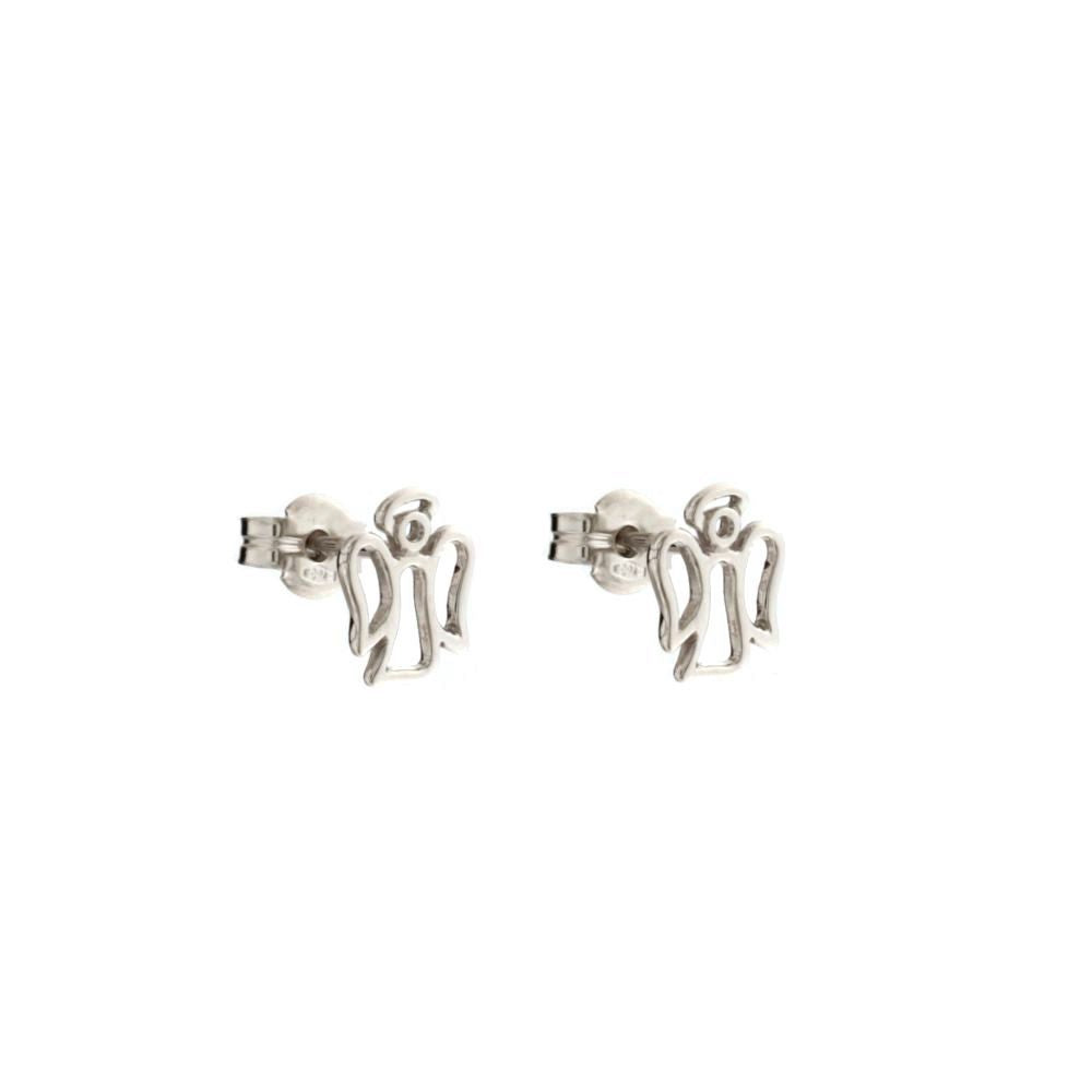 18K Italian Gold Angel shaped earrings – SKU 803321730756