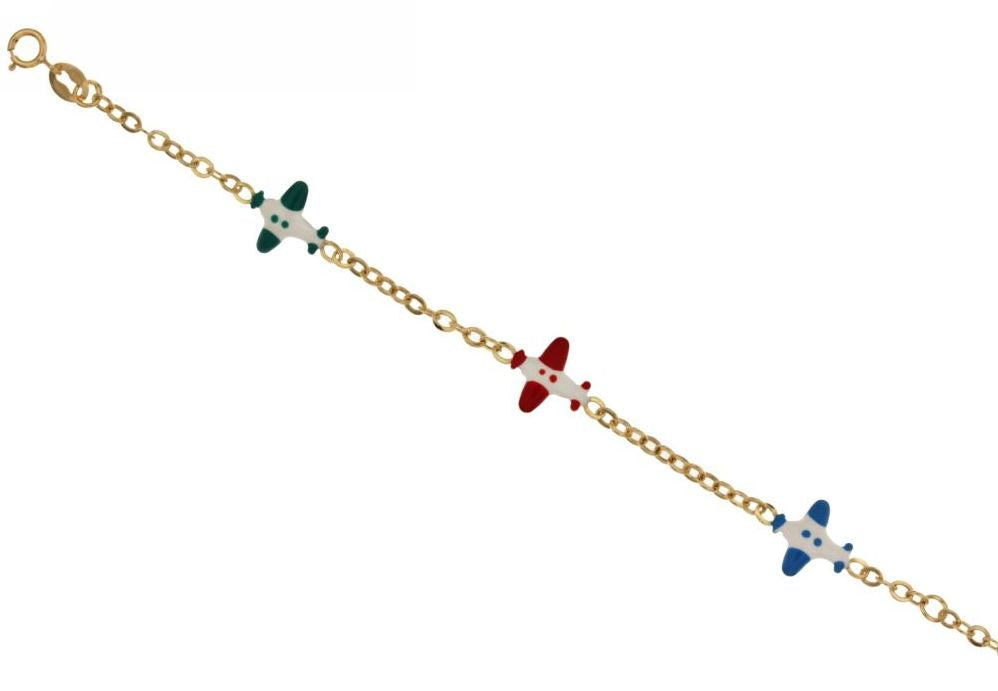 18K Italian Gold Baby Bracelet – 803321731236 – SKU 803321731236