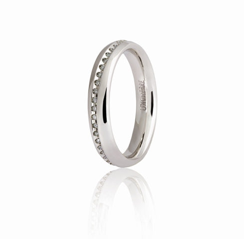 Wedding Band Infinito with 50 Diamonds - 18K Gold - SKU 803321732105