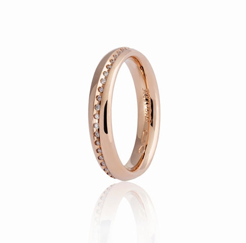 Wedding Band Infinito with 45 Diamonds - 18K Gold - SKU 803321732106