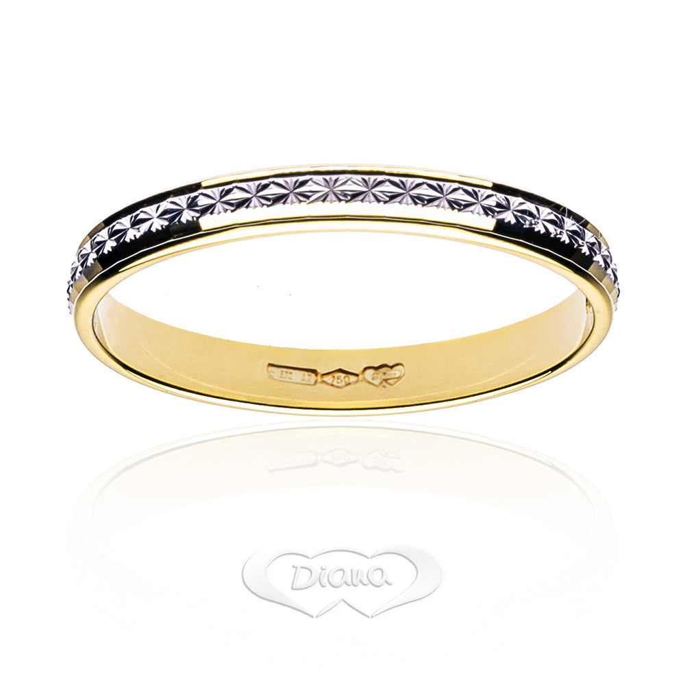 FD73L2 BC Faceted engagement ring - 18K Gold - SKU 803321732324