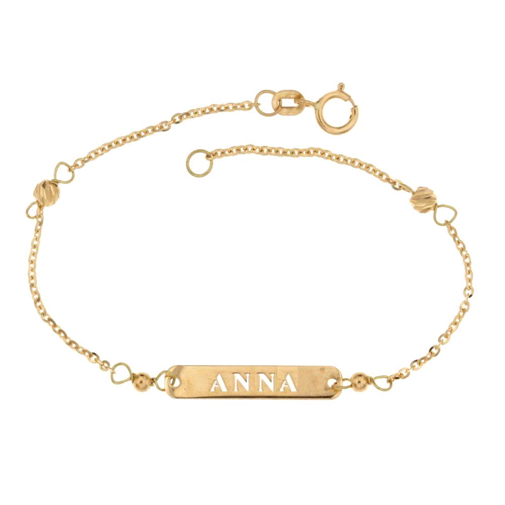18K Italian Gold Baby Bracelet – 803321732335 – SKU 803321732335
