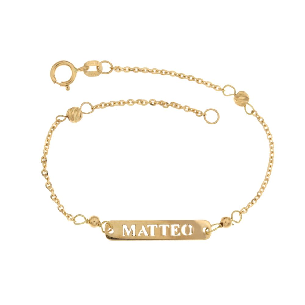 18K Italian Gold Baby Bracelet – 803321732339 – SKU 803321732339