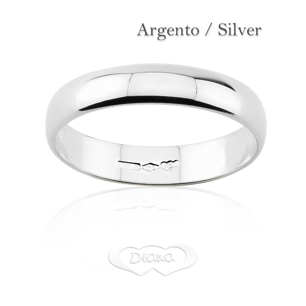 F3L Classic fit, silver wedding ring - 925 Sterling Silver - SKU 803321732671