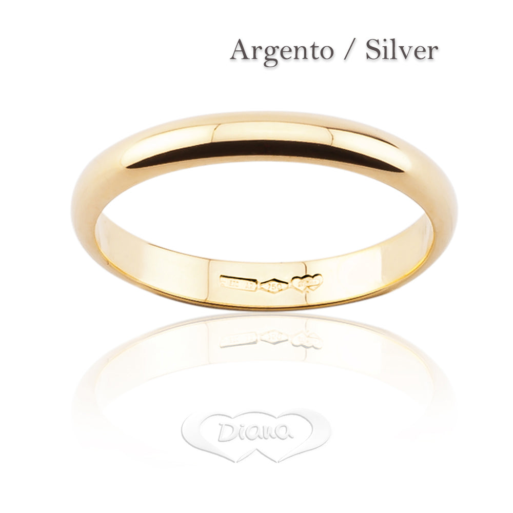 F3N Classic fit, silver wedding ring - 925 Sterling Silver - SKU 803321732672