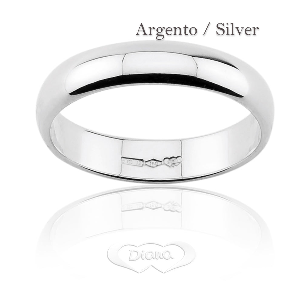 F5L Classic fit, silver wedding ring - 925 Sterling Silver - SKU 803321732677