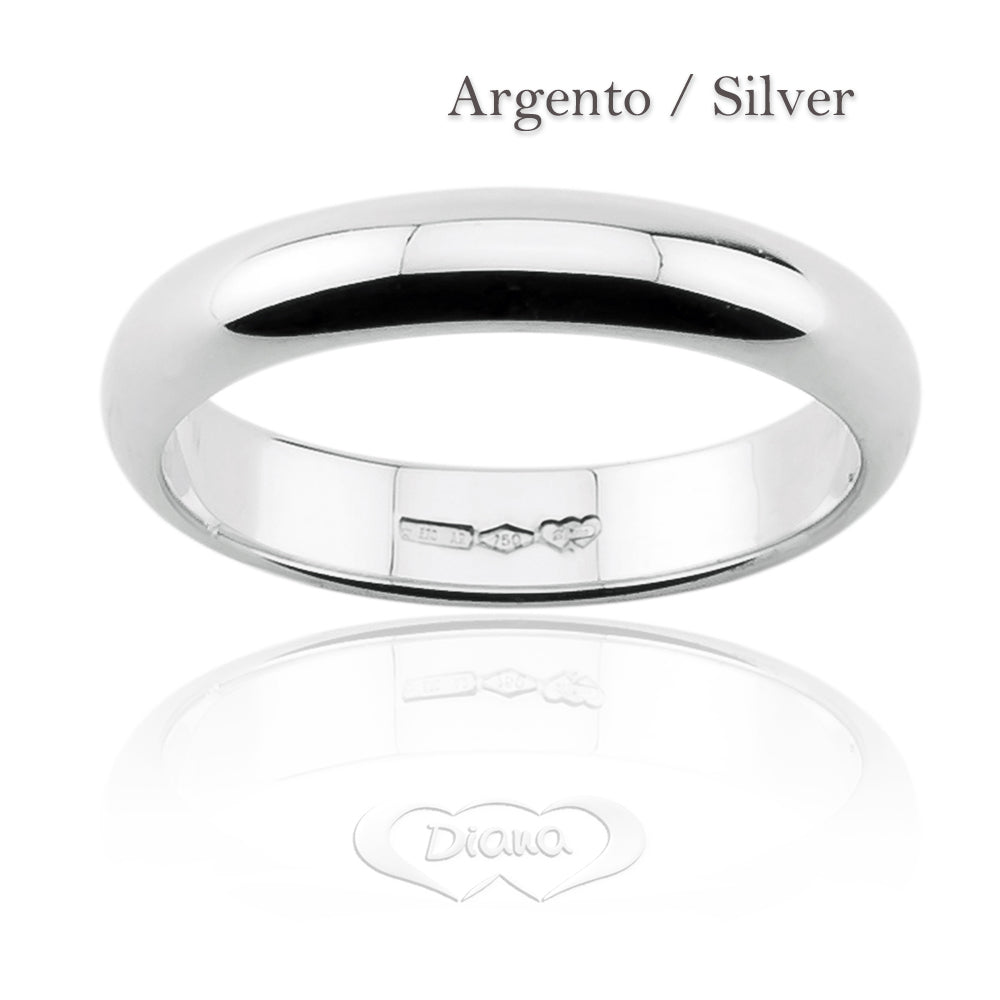 F6N Silver classic wedding ring - 925 Sterling Silver - SKU 803321732681