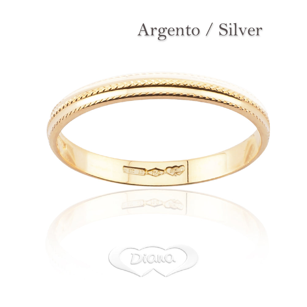 FD189L2 G stippled engagement ring - 18K Gold - SKU 803321732775