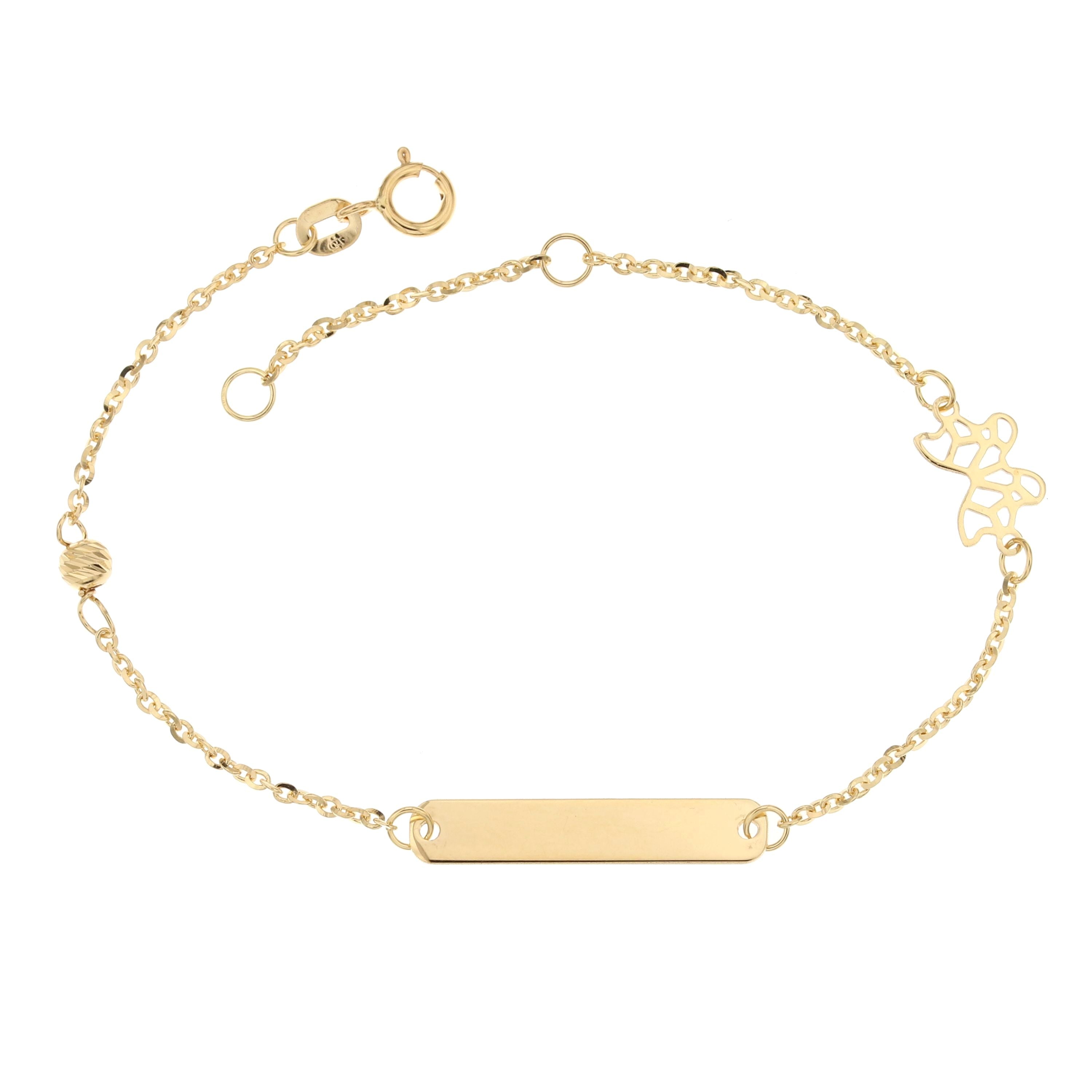 18K Italian Gold Baby Bracelet – 803321734373 – SKU 803321734373