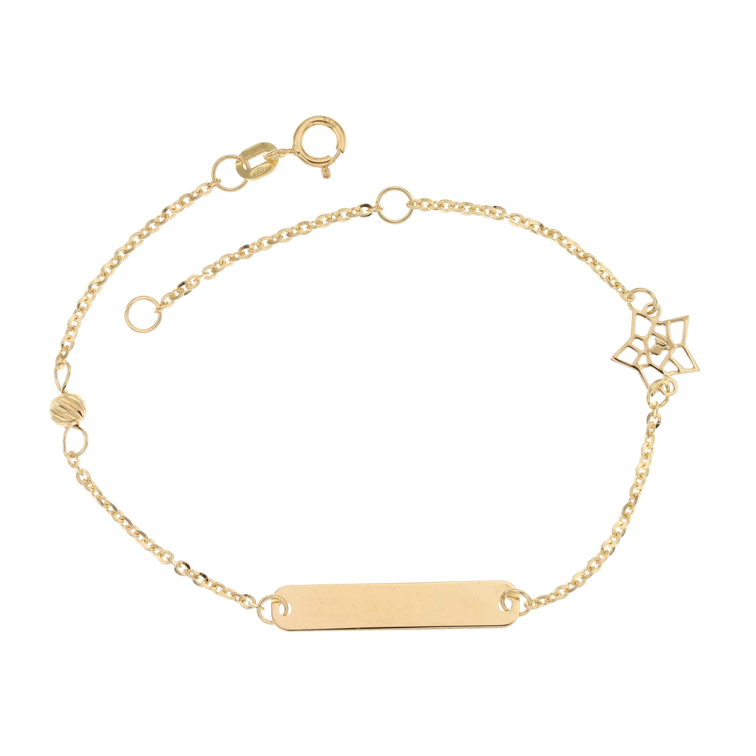 18K Italian Gold Baby Bracelet – 803321734374 – SKU 803321734374