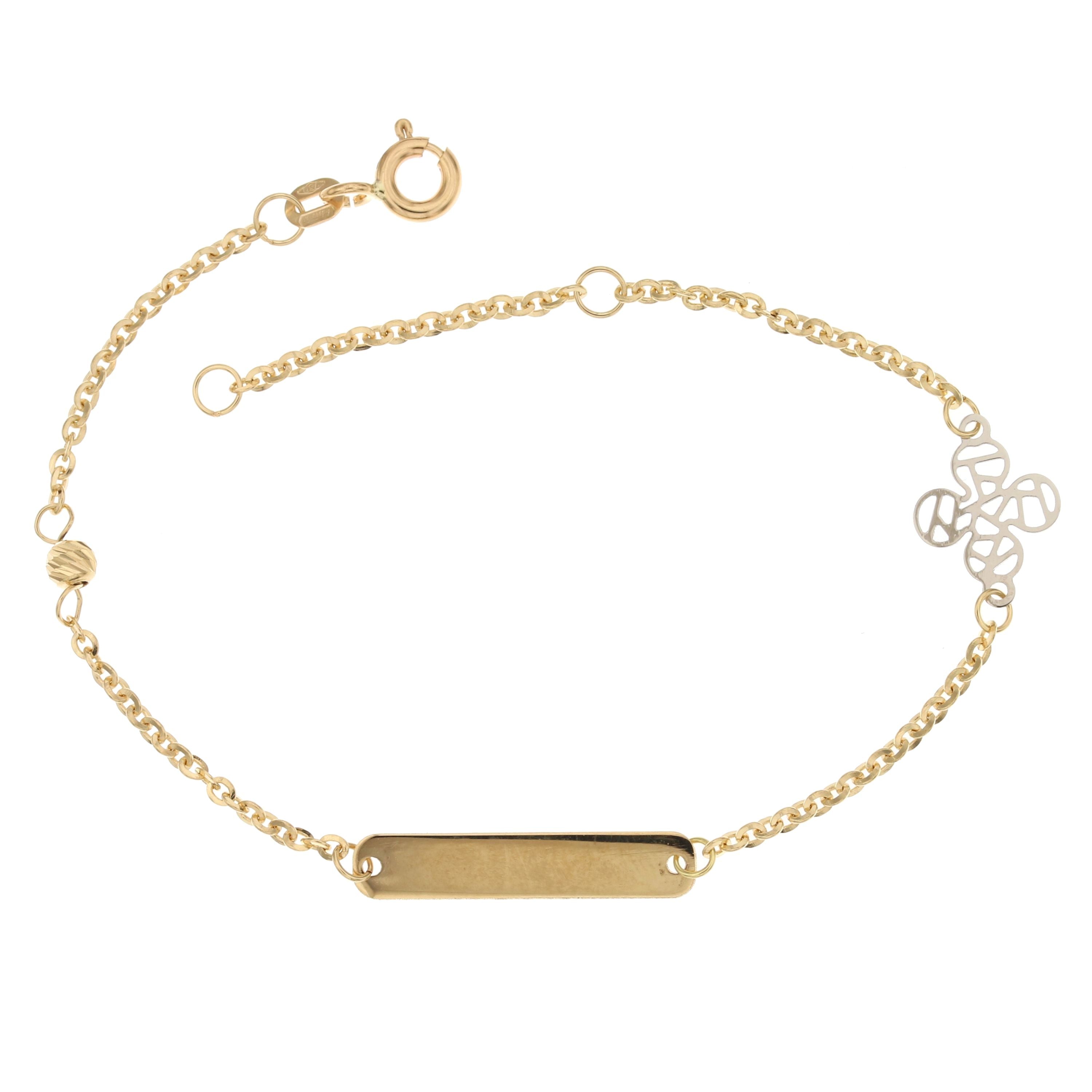 18K Italian Gold Baby Bracelet – 803321734376 – SKU 803321734376