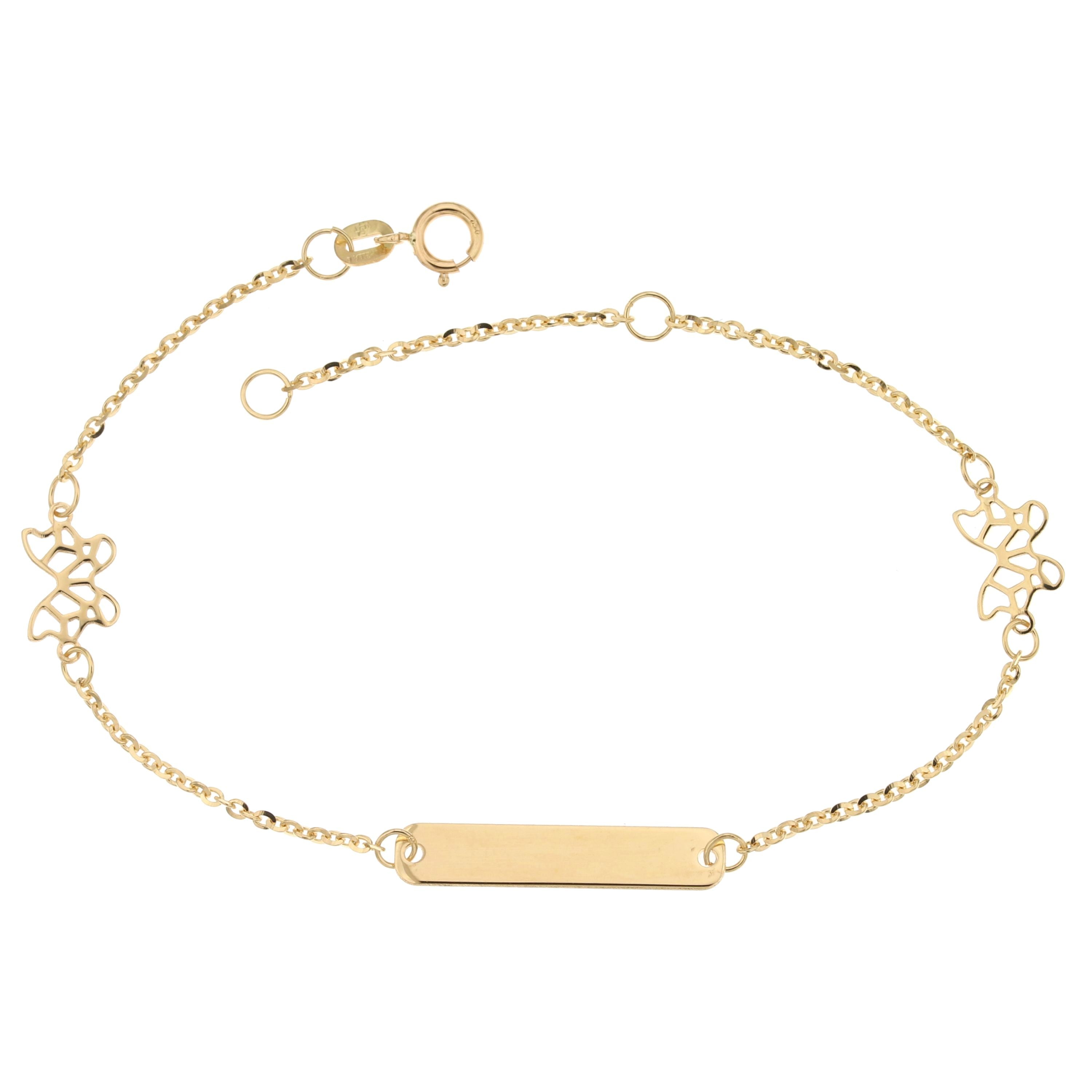 18K Italian Gold Baby Bracelet – 803321734378 – SKU 803321734378