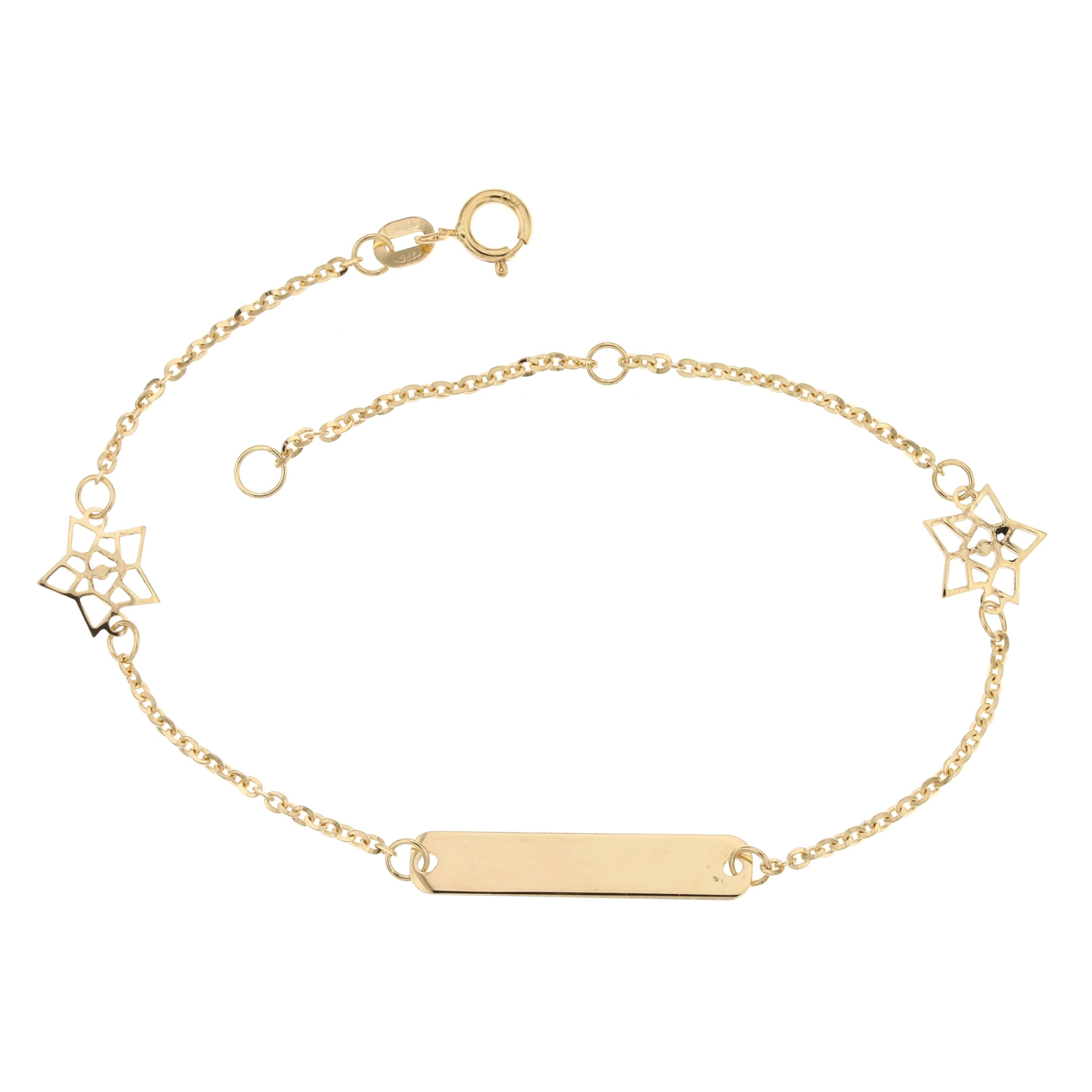 18K Italian Gold Baby Bracelet – 803321734379 – SKU 803321734379