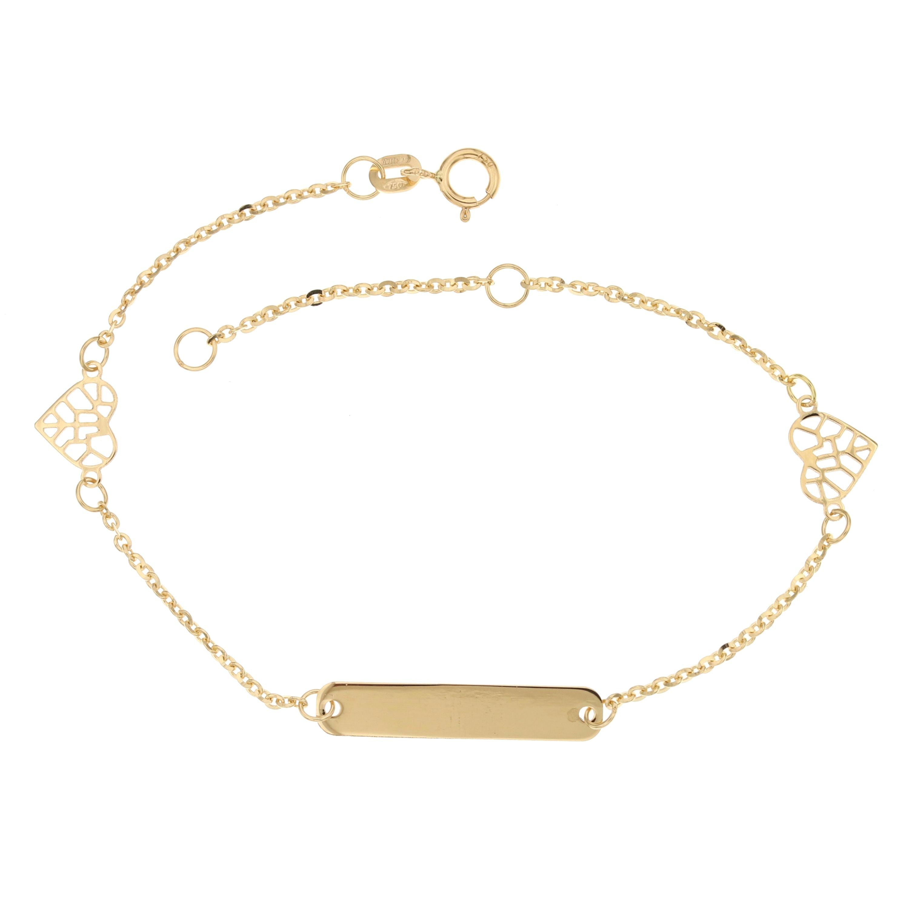 18K Italian Gold Baby Bracelet – 803321734380 – SKU 803321734380