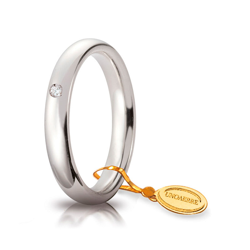 comfortable diamond wedding ring 3.5mm - 18K Gold - SKU 803321734559