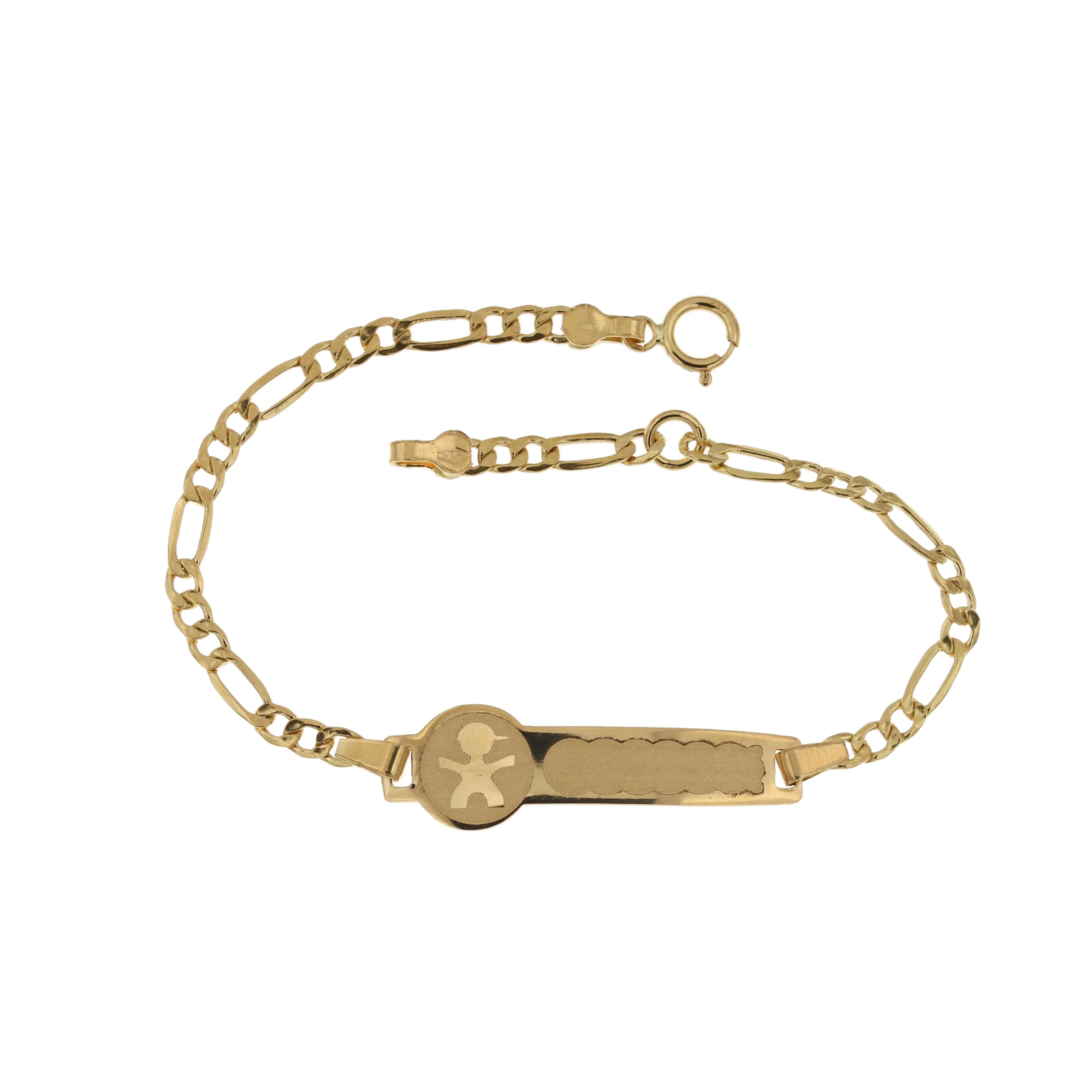 18K Italian Gold Baby Bracelet – 803321736888 – SKU 803321736888