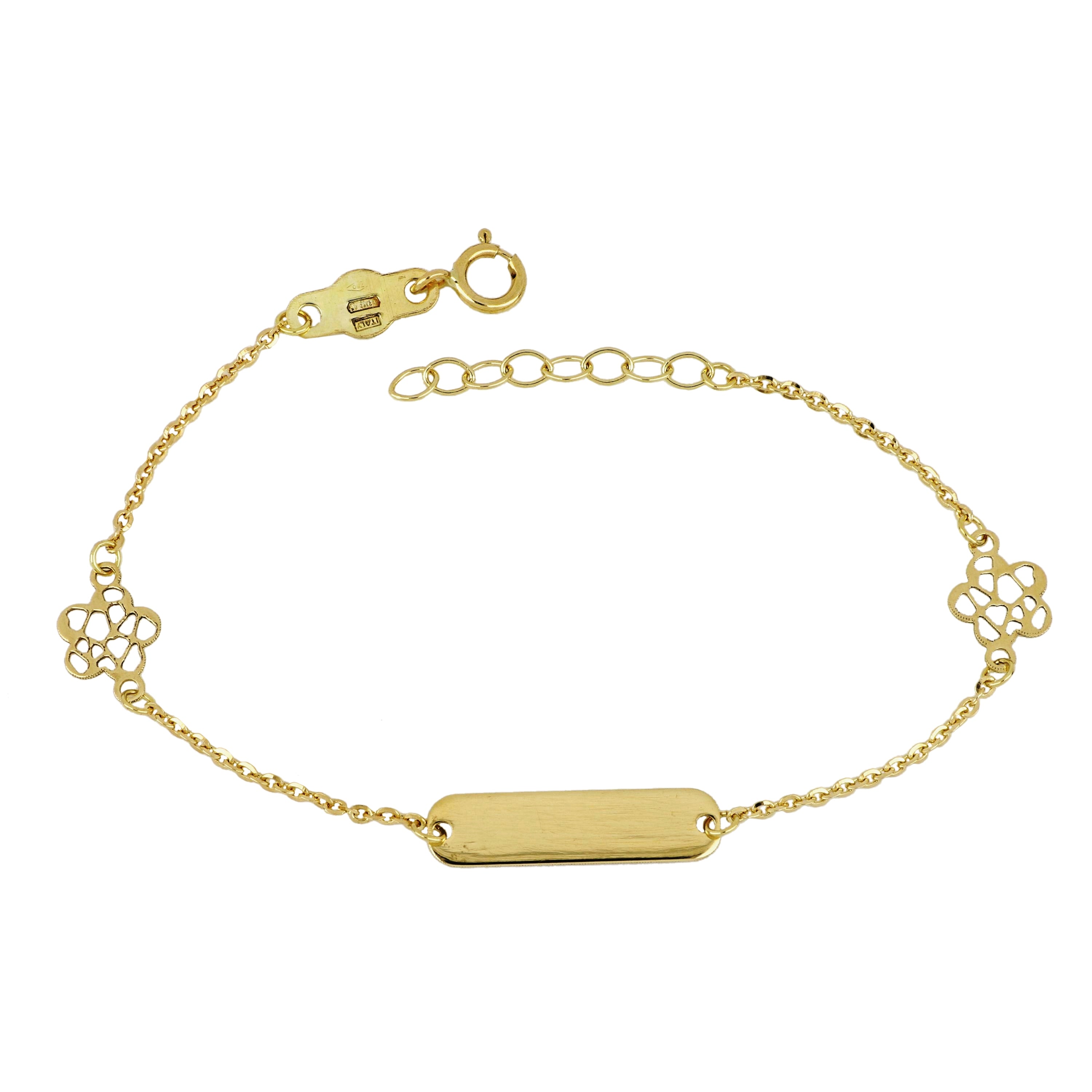 18K Italian Gold Baby Bracelet – 803321737916 – SKU 803321737916