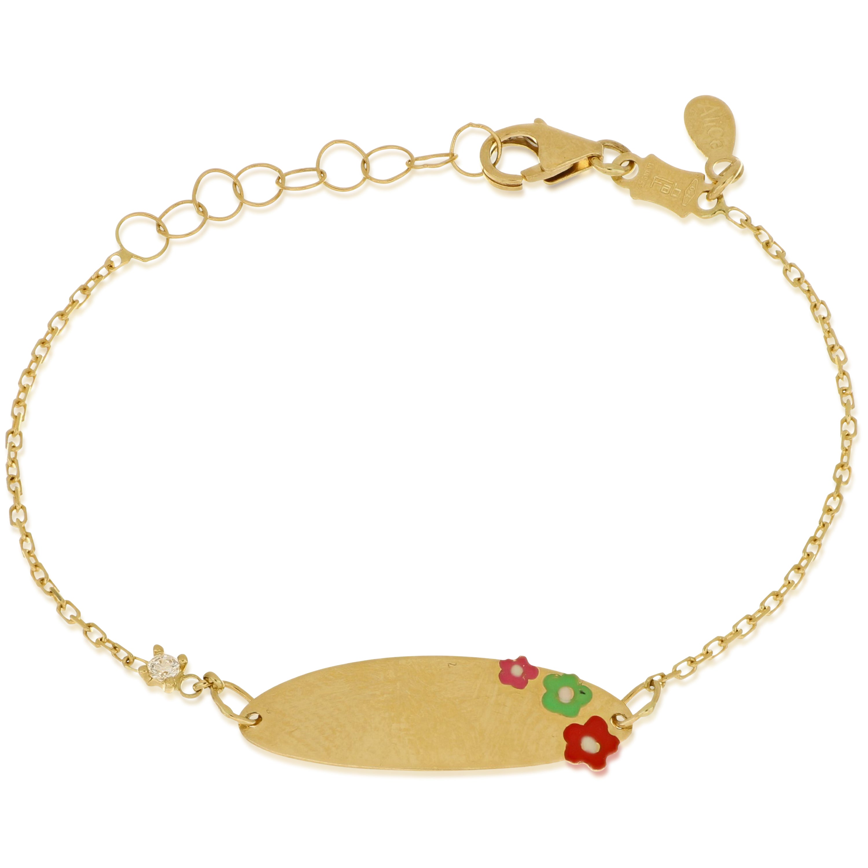 18K Italian Gold Baby Bracelet – 803321742420 – SKU 803321742420