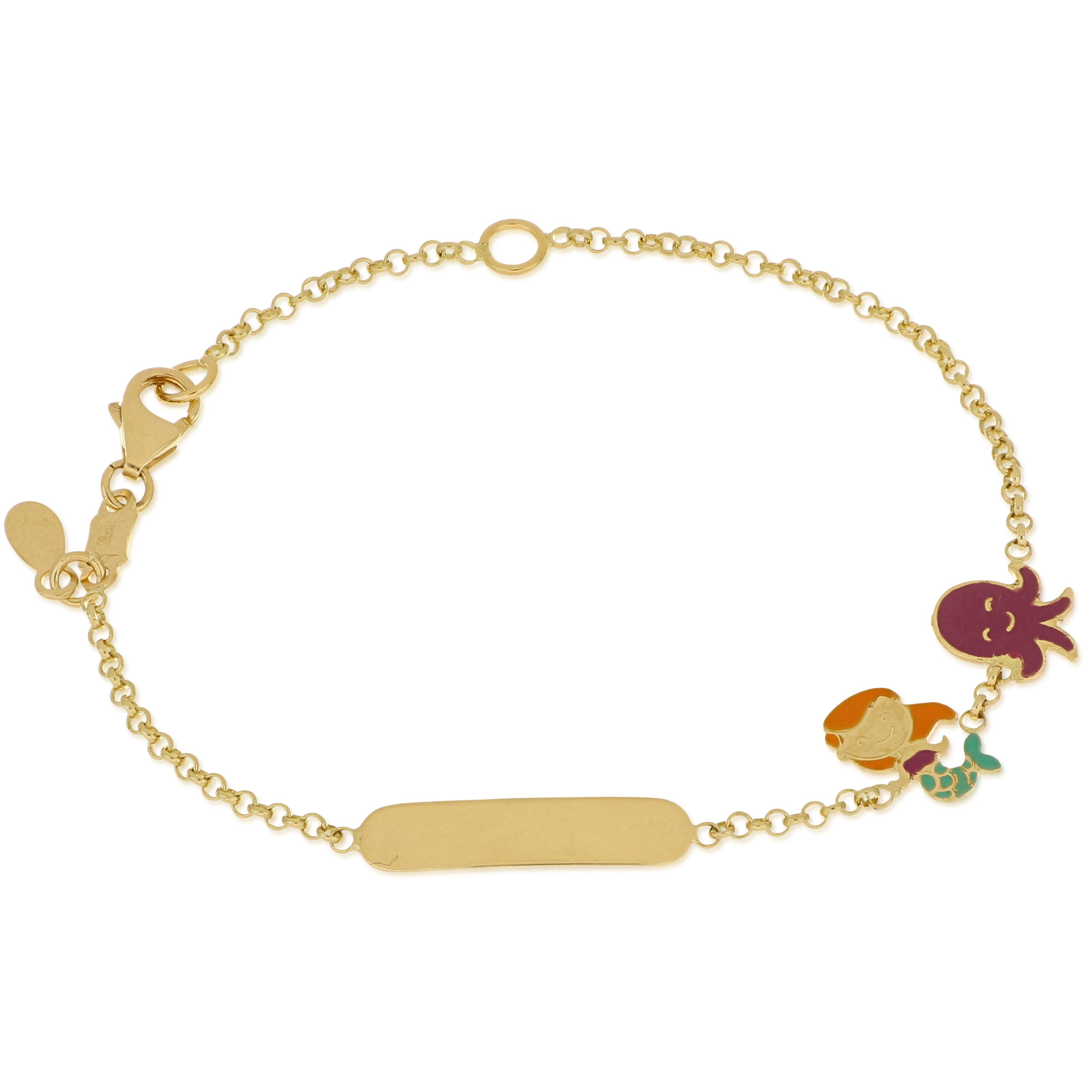 18K Italian Gold Baby Bracelet – 803321742421 – SKU 803321742421