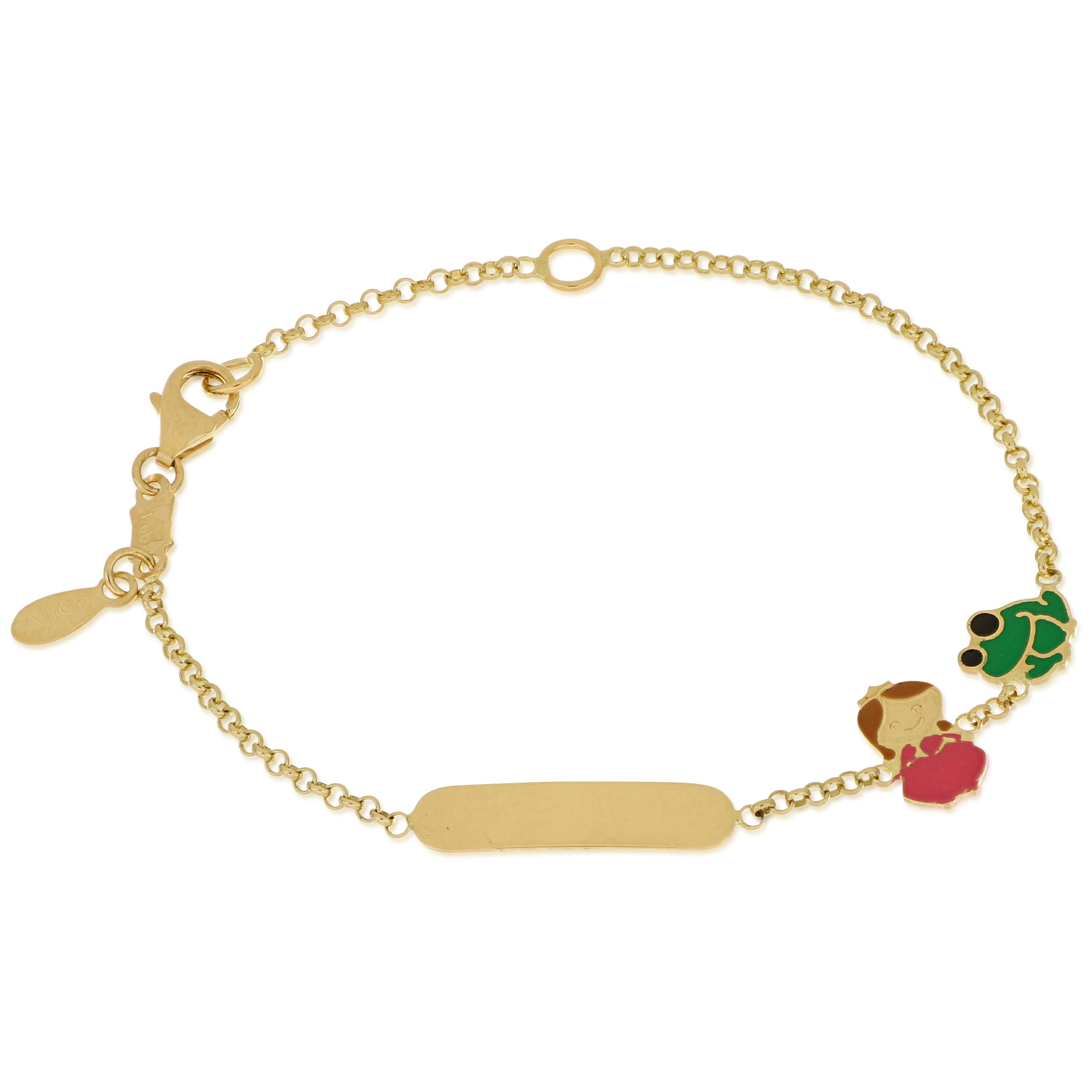 18K Italian Gold Baby Bracelet – 803321742422 – SKU 803321742422