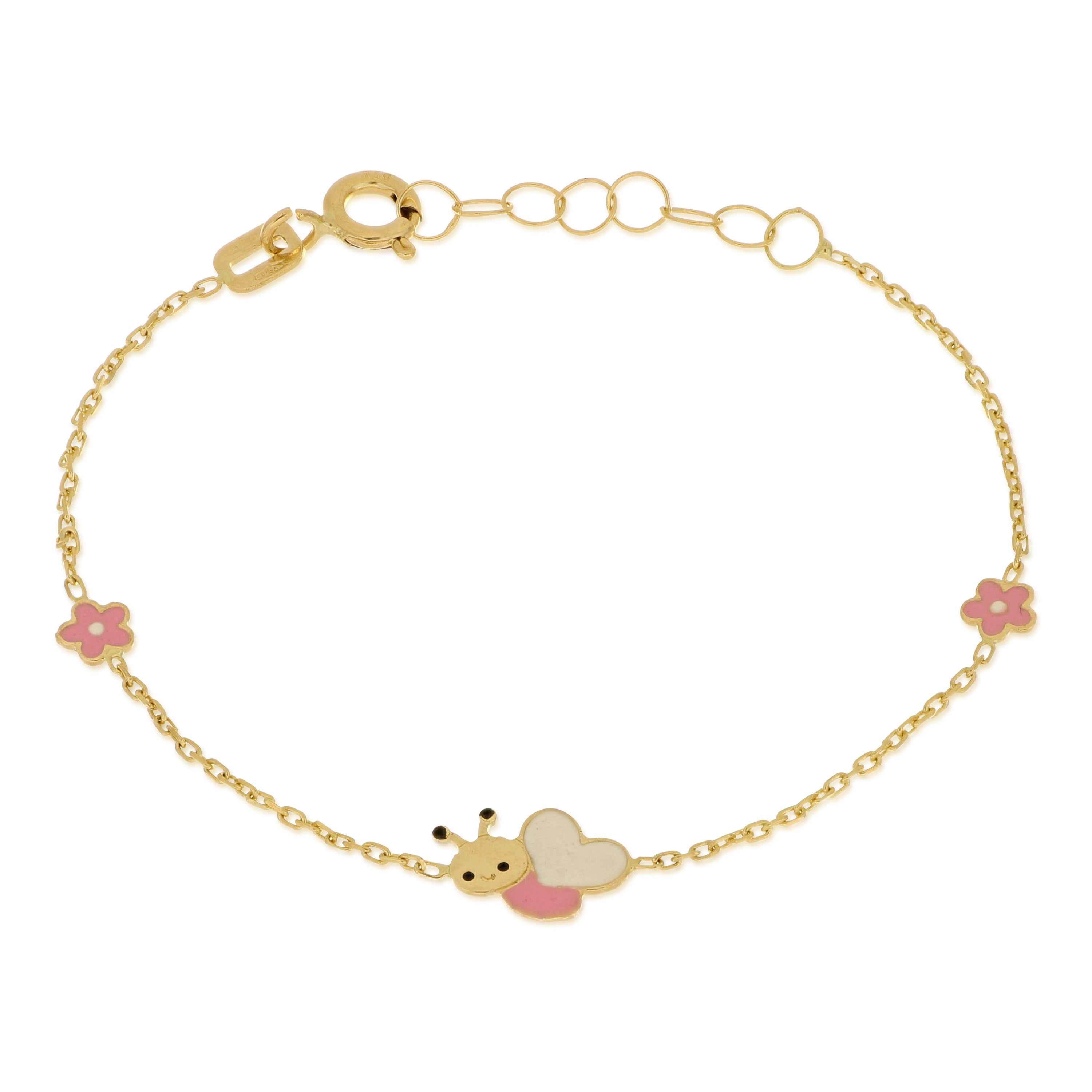 18K Italian Gold Baby Bracelet – 803321742424 – SKU 803321742424