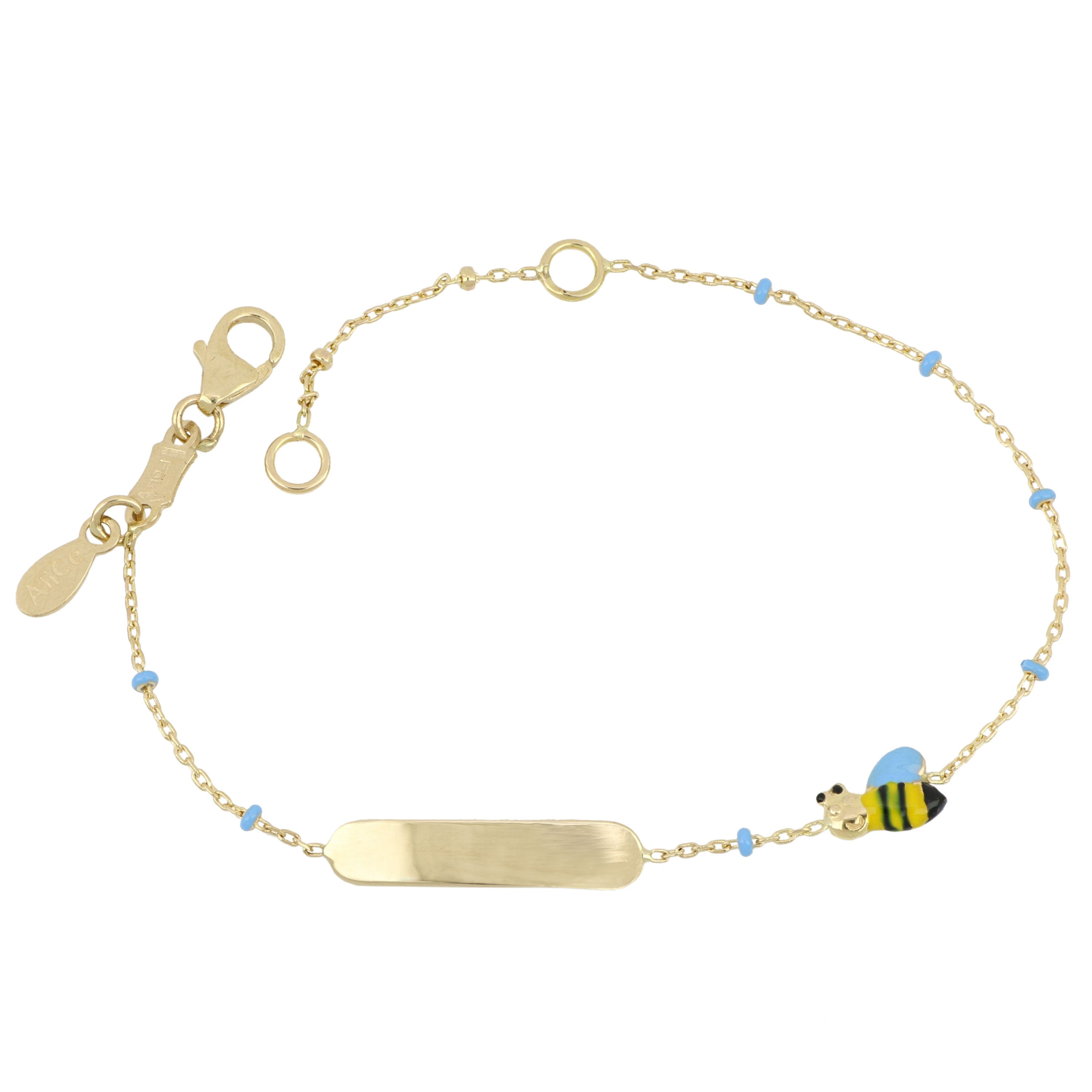 18K Italian Gold Baby Bracelet – 803321742430 – SKU 803321742430
