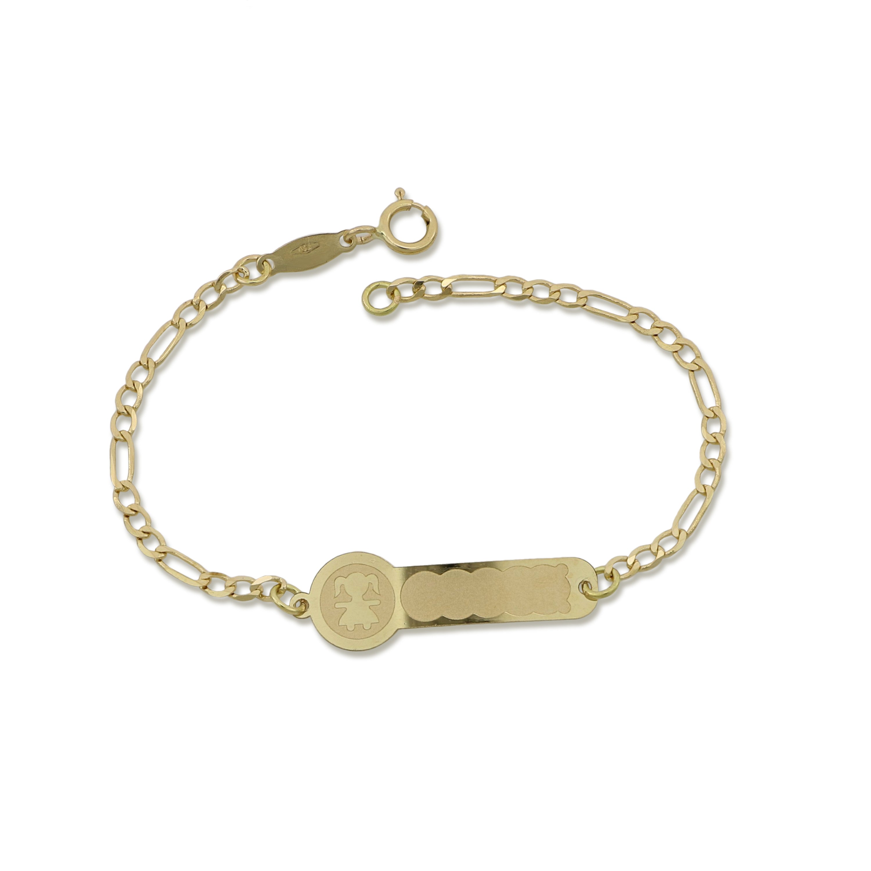18K Italian Gold Baby Bracelet – 803321743524 – SKU 803321743524