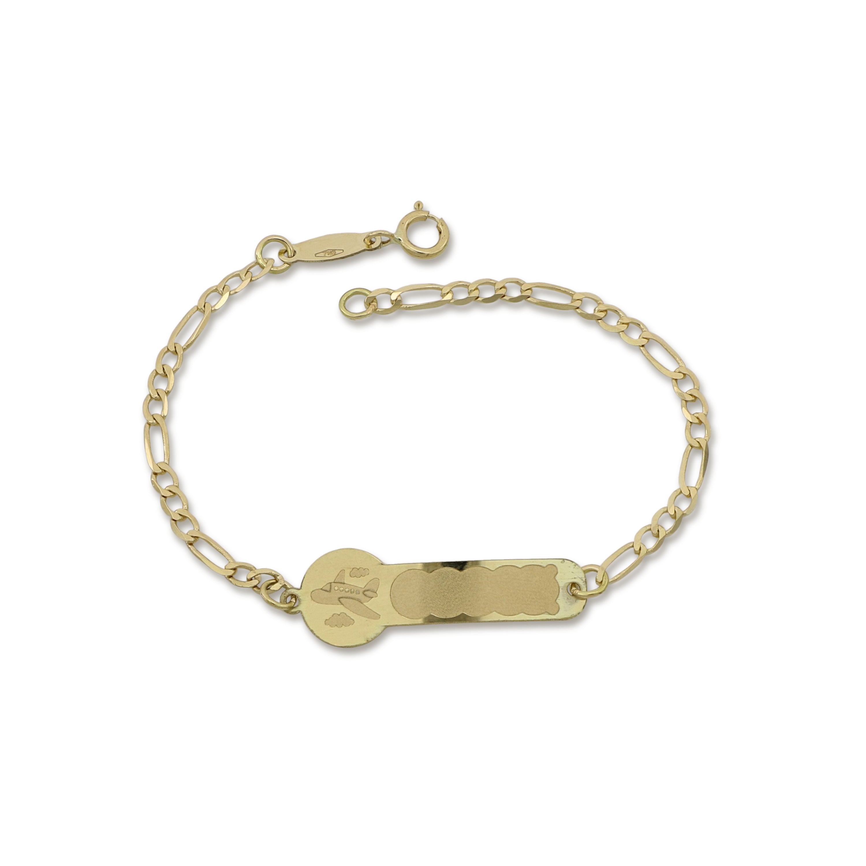18K Italian Gold Baby Bracelet – 803321743528 – SKU 803321743528