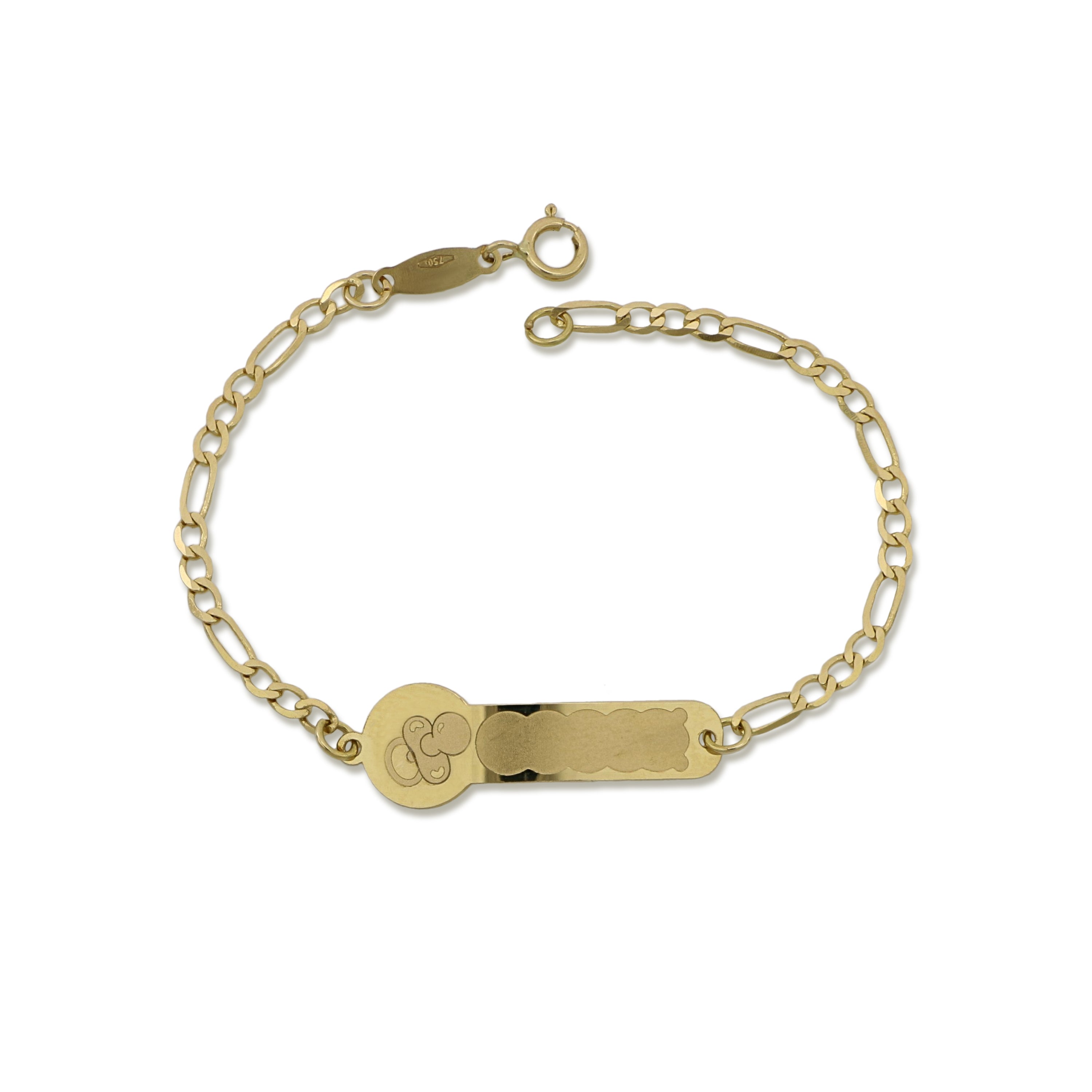 18K Italian Gold Baby Bracelet – 803321743532 – SKU 803321743532