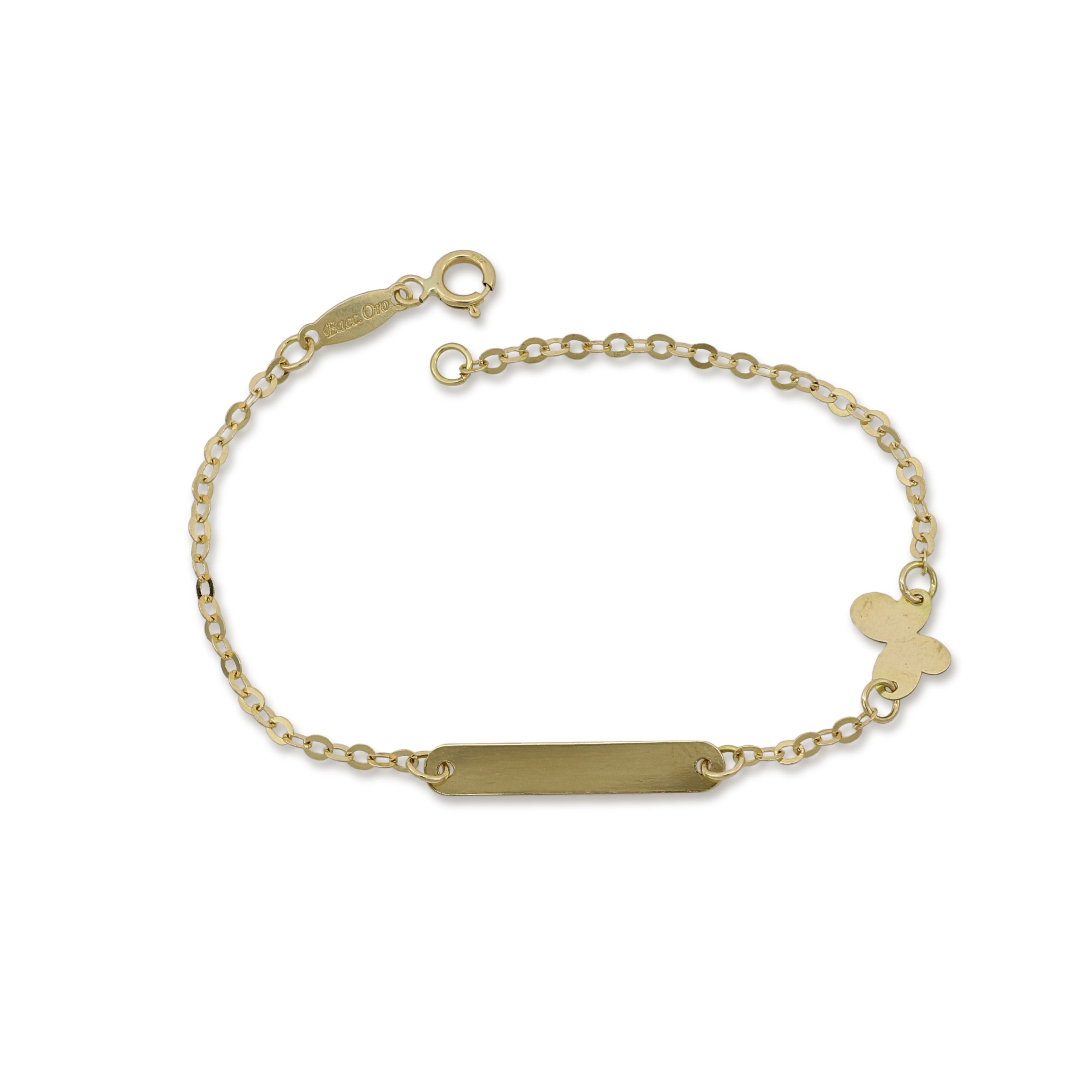 18K Italian Gold Baby Bracelet – 803321743544 – SKU 803321743544