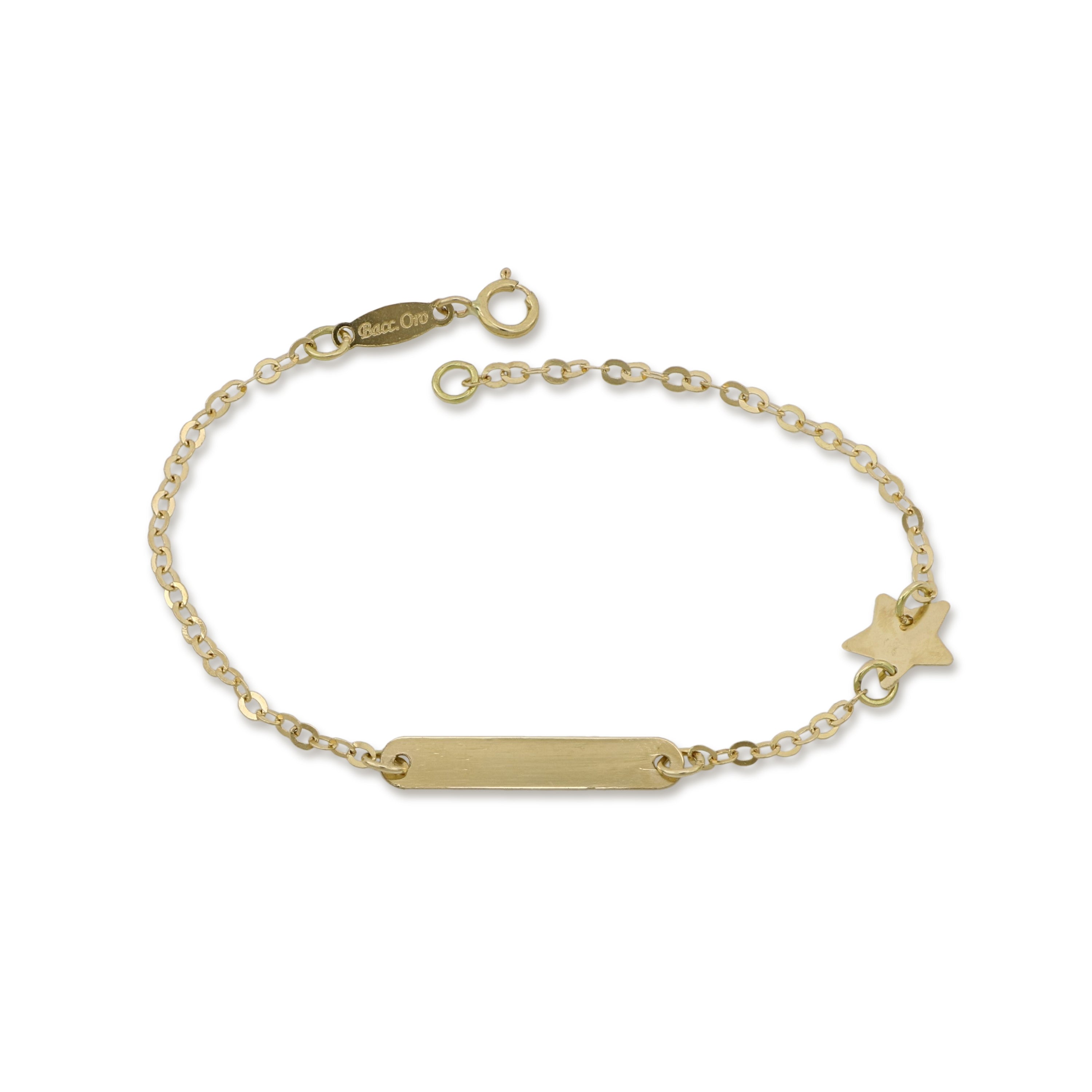 18K Italian Gold Baby Bracelet – 803321743545 – SKU 803321743545