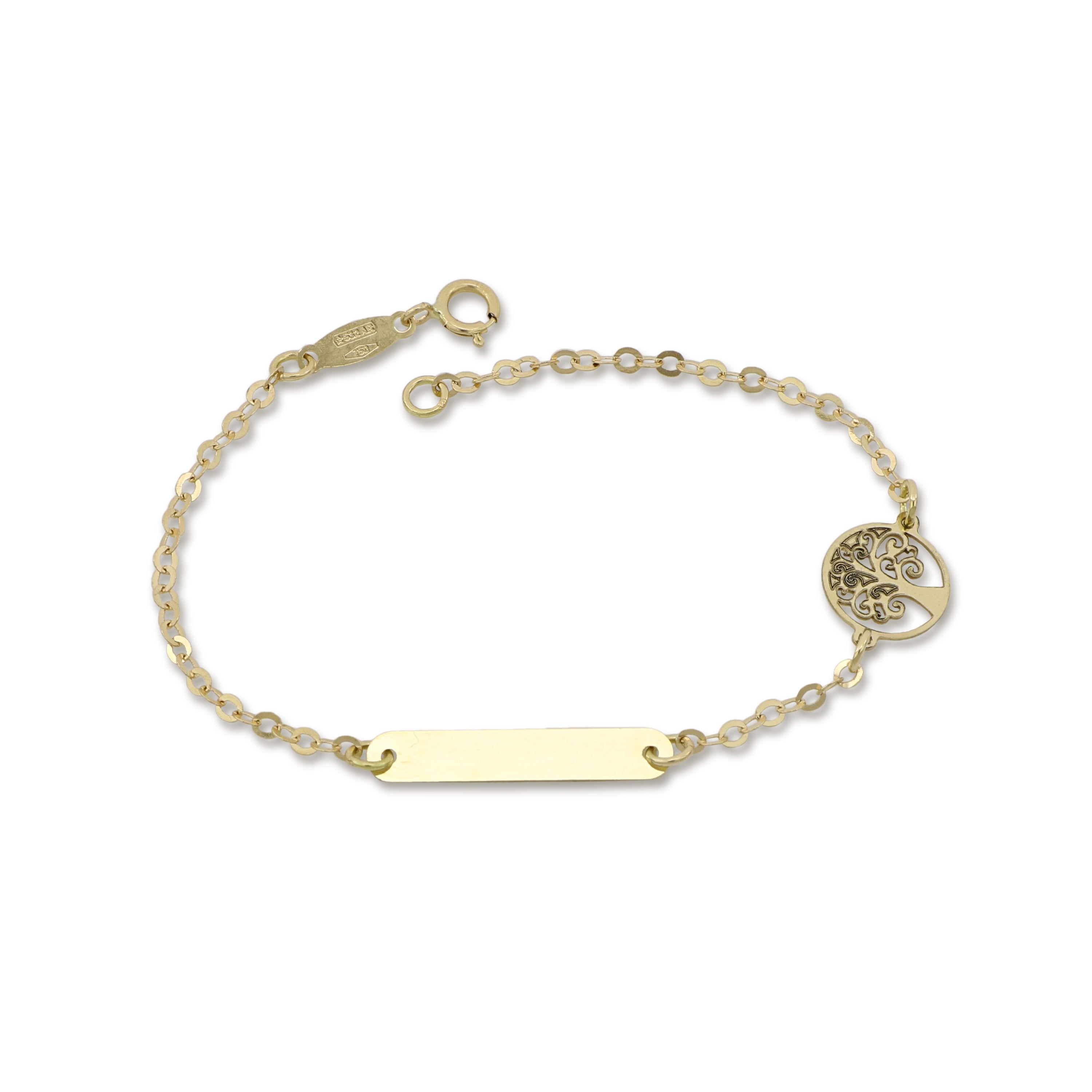 18K Italian Gold Baby Bracelet – 803321743547 – SKU 803321743547