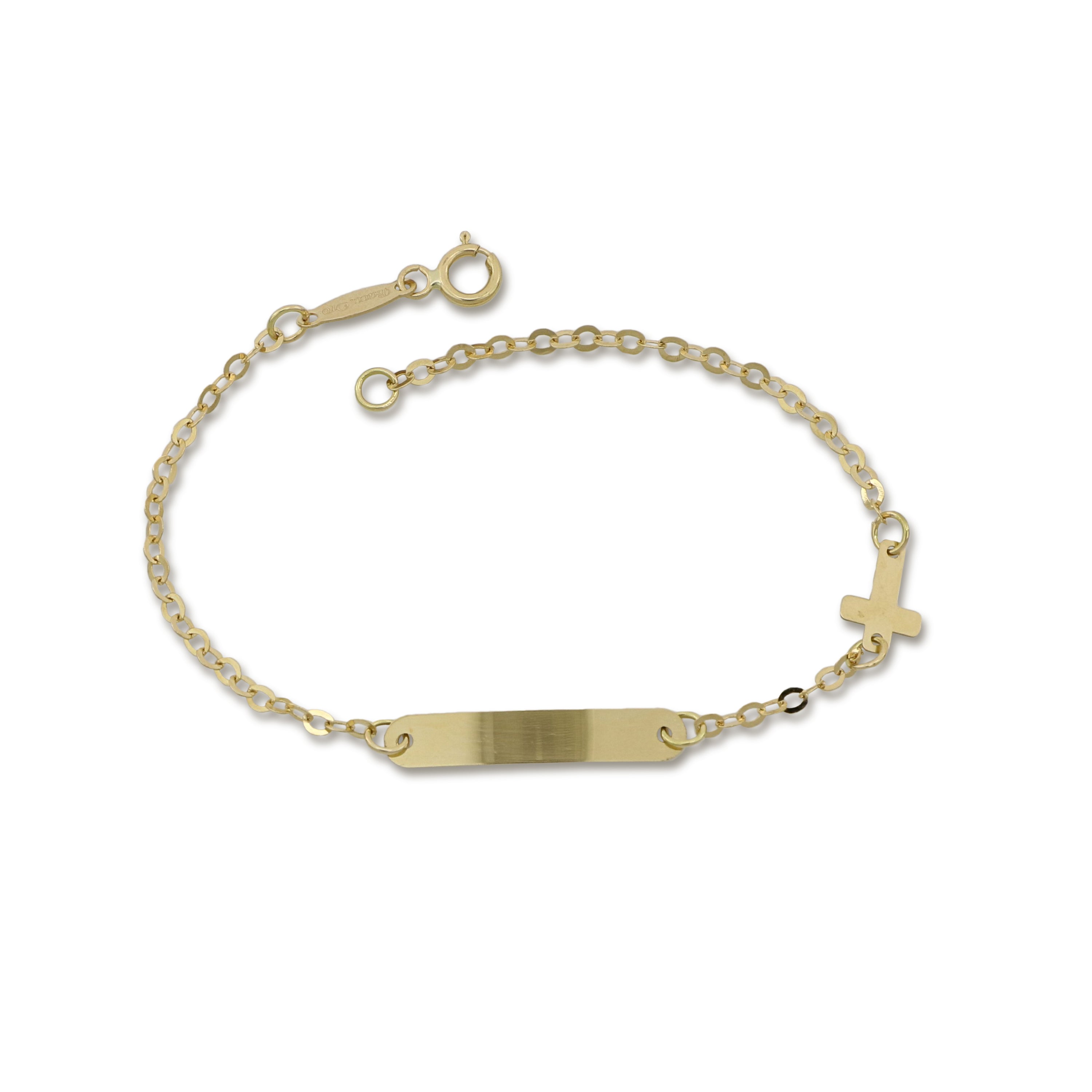 18K Italian Gold Baby Bracelet – 803321743548 – SKU 803321743548