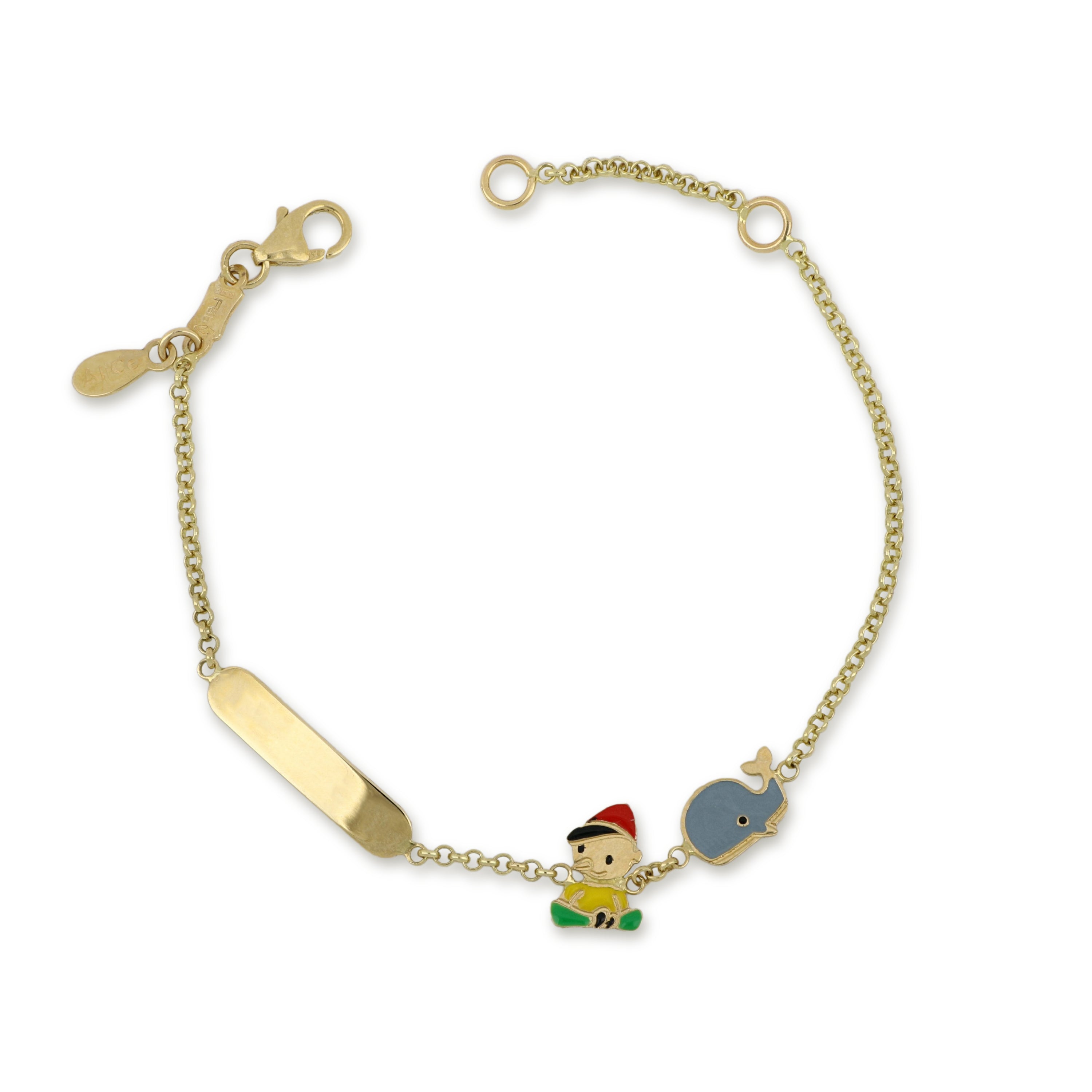 18K Italian Gold Baby Bracelet – 803321743715 – SKU 803321743715
