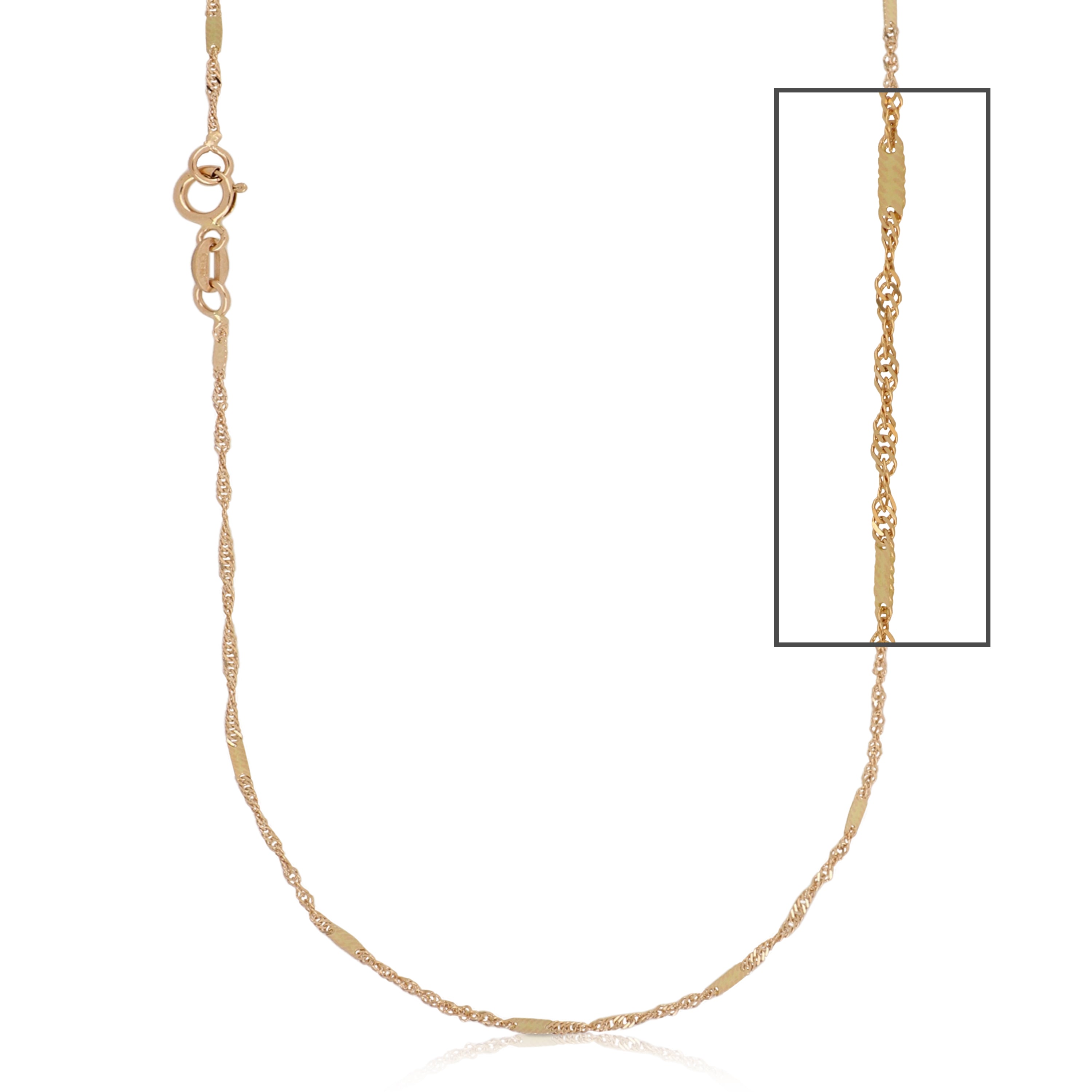 18K Italian Gold Chain Necklace – SKU 803321743982