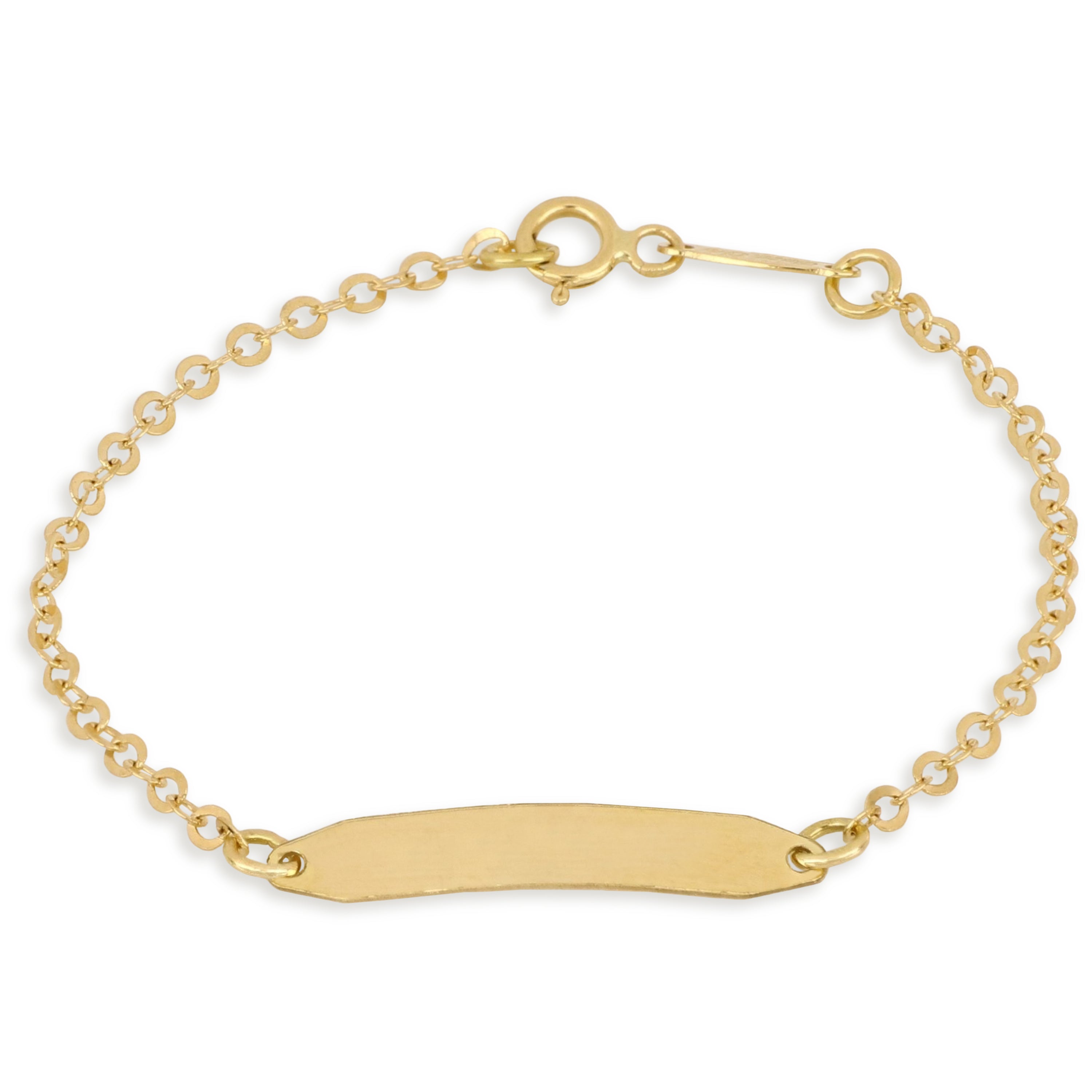 18K Italian Gold Baby Bracelet – 803321744310 – SKU 803321744310