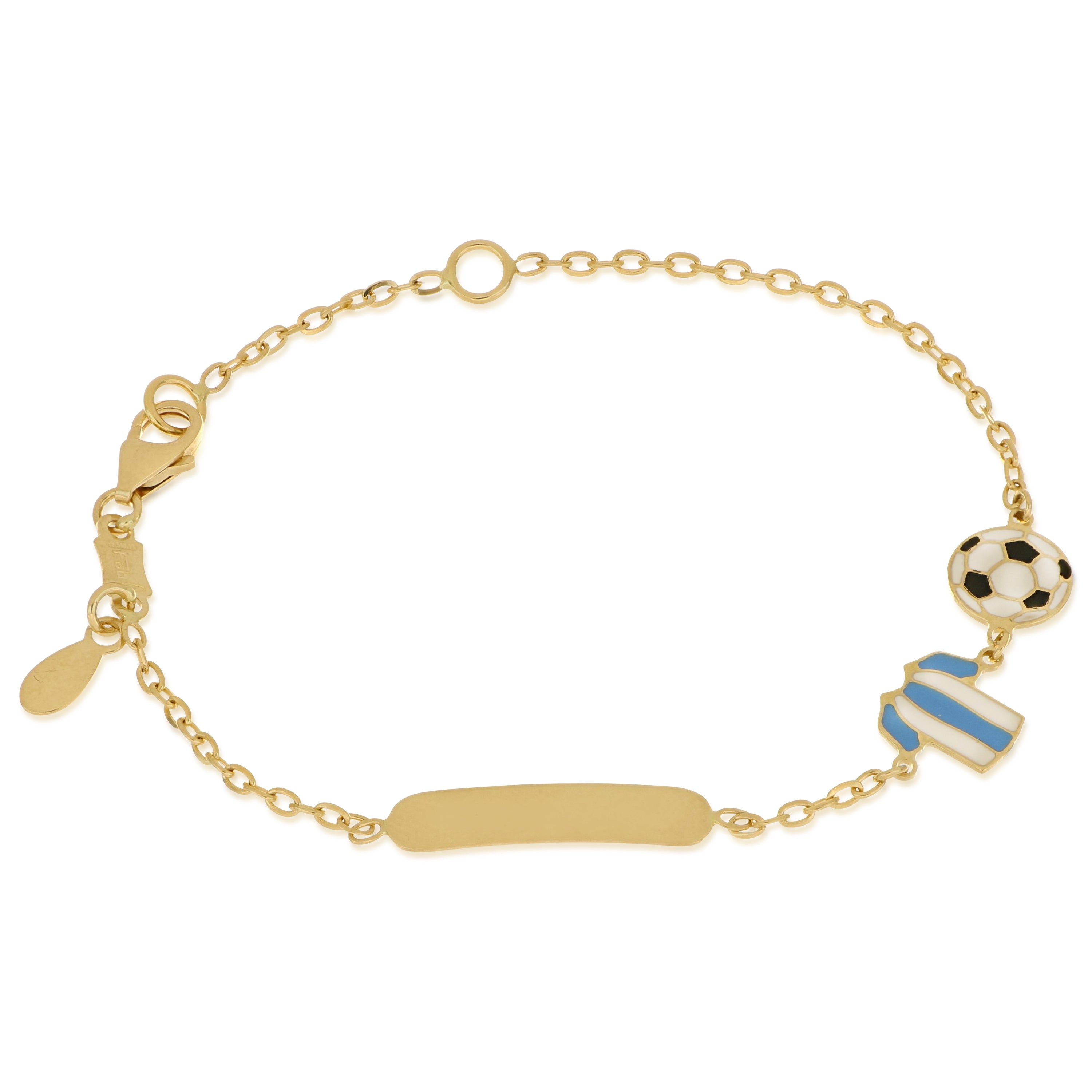 18K Italian Gold Baby Bracelet – 803321745429 – SKU 803321745429