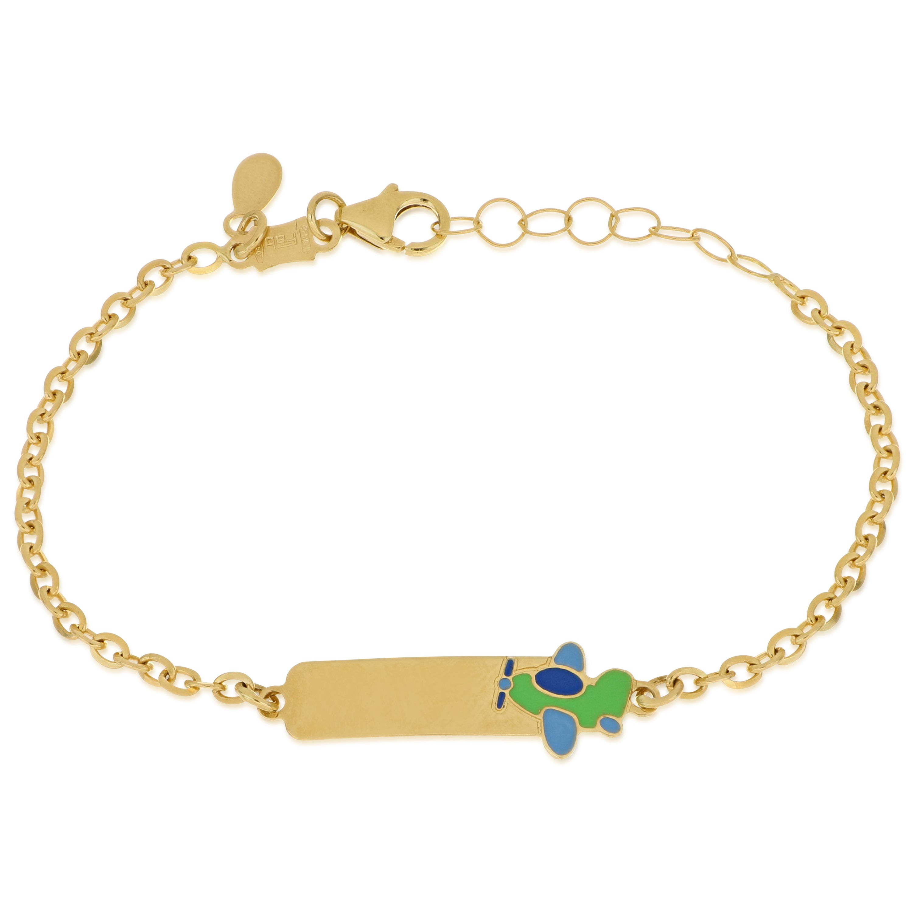 18K Italian Gold Baby Bracelet – 803321745434 – SKU 803321745434