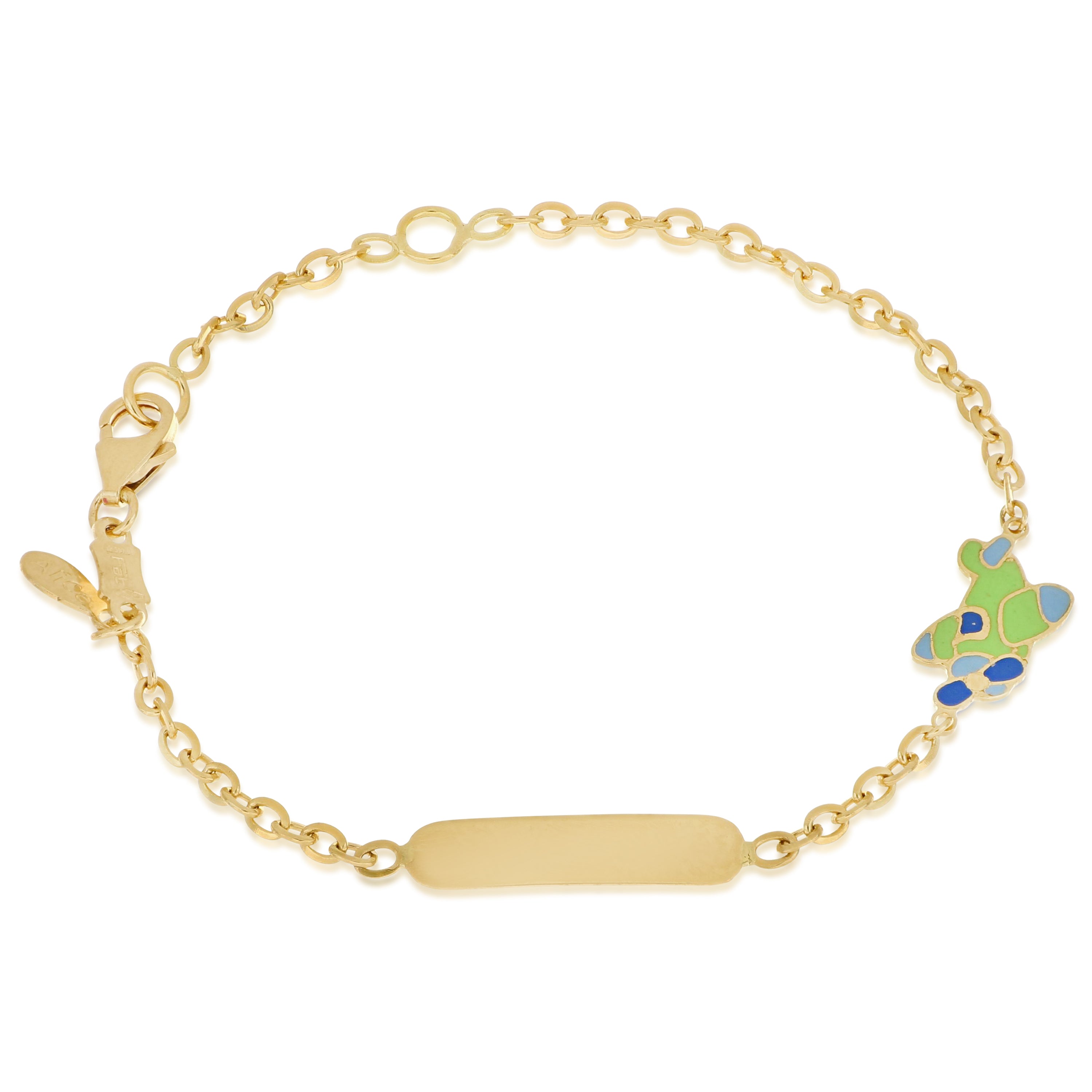 18K Italian Gold Baby Bracelet – 803321745435 – SKU 803321745435