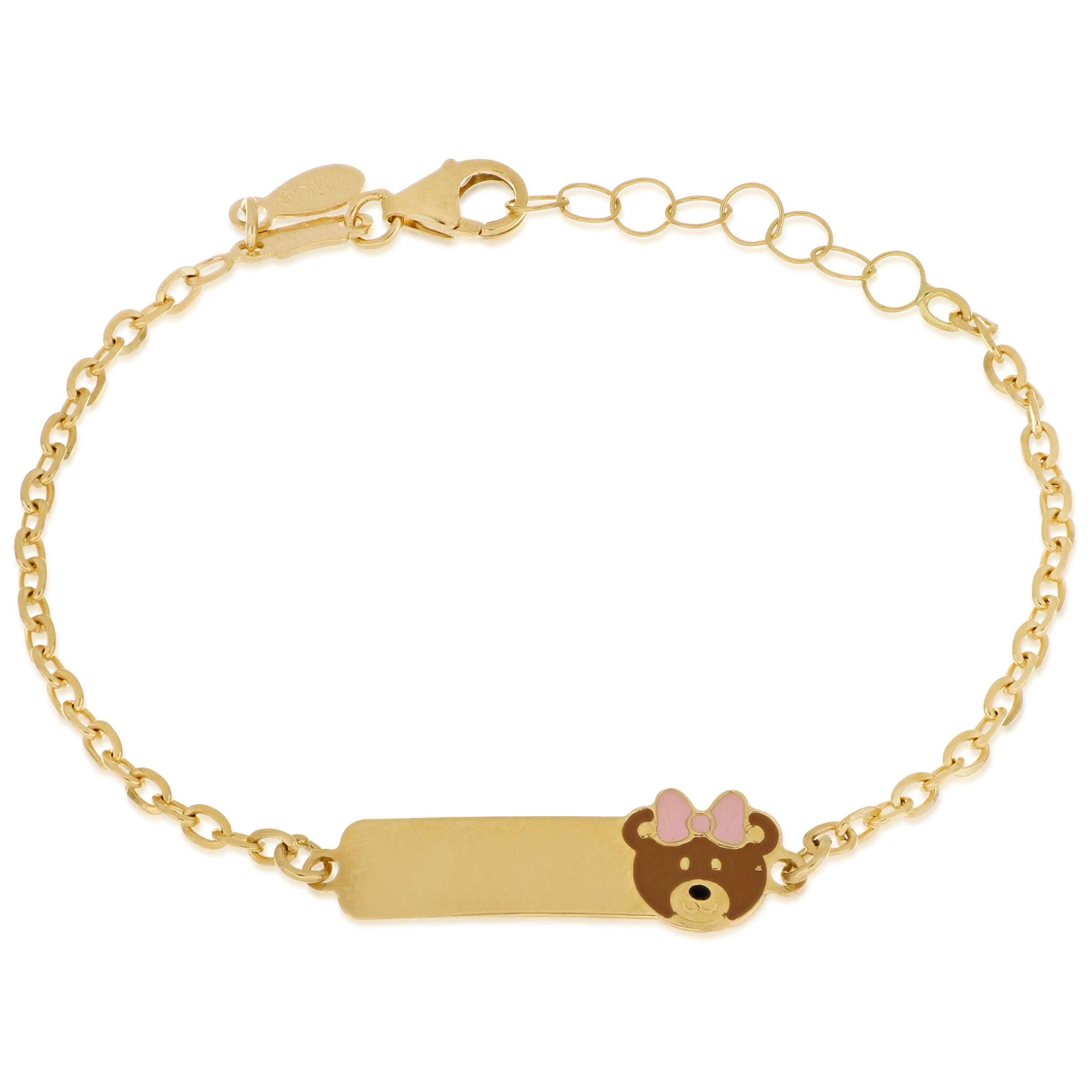 18K Italian Gold Baby Bracelet – 803321745436 – SKU 803321745436