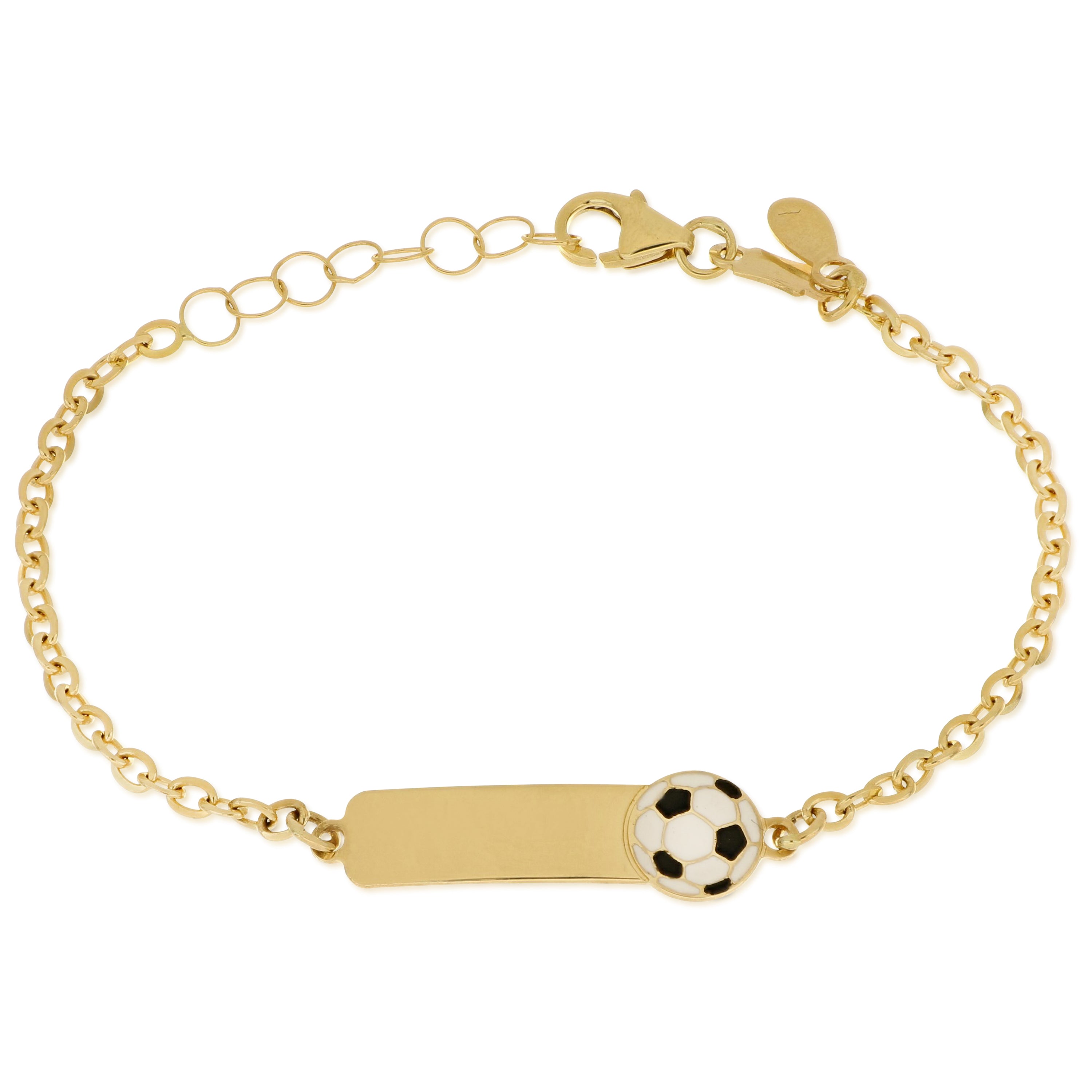 18K Italian Gold Baby Bracelet – 803321745437 – SKU 803321745437