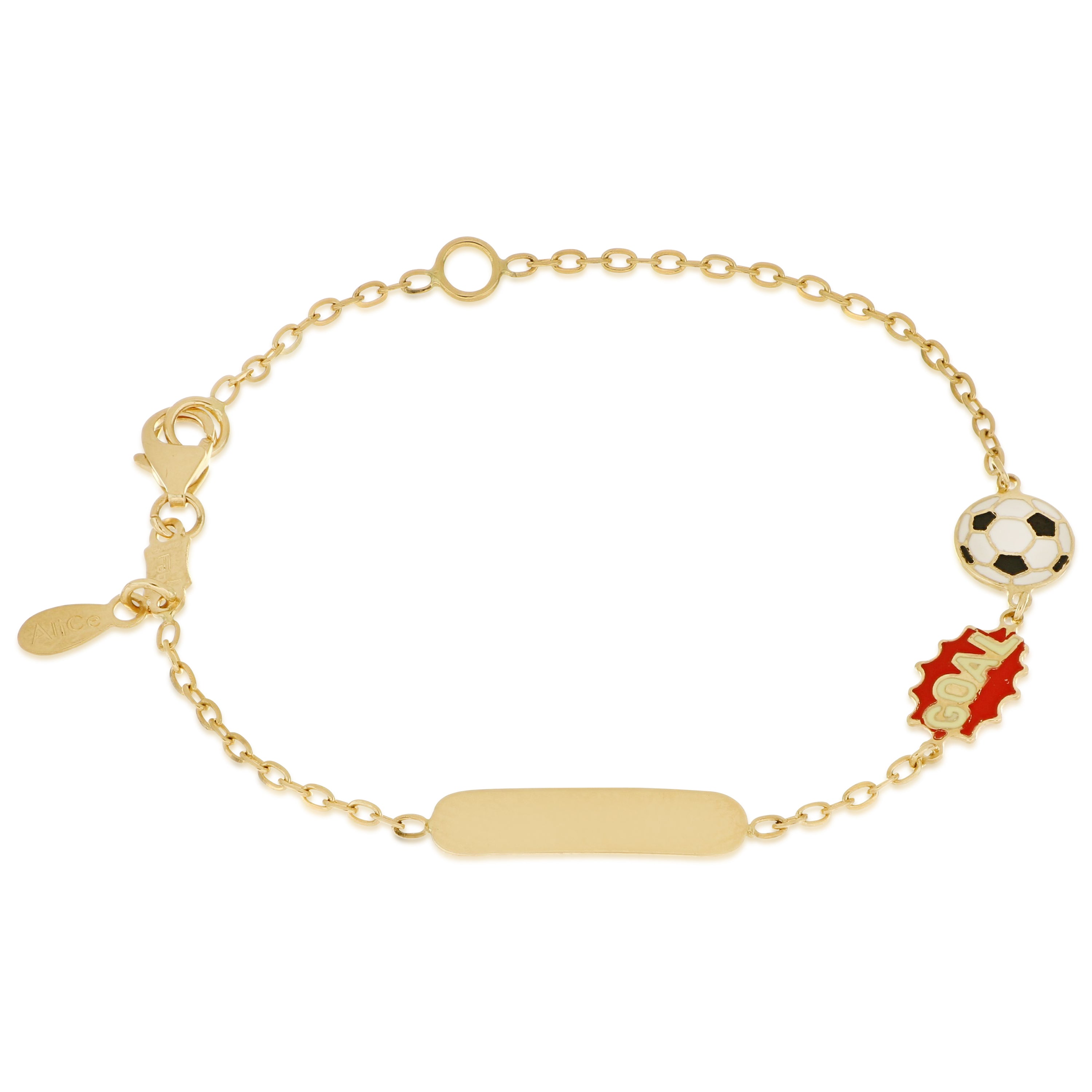 18K Italian Gold Baby Bracelet – 803321745438 – SKU 803321745438