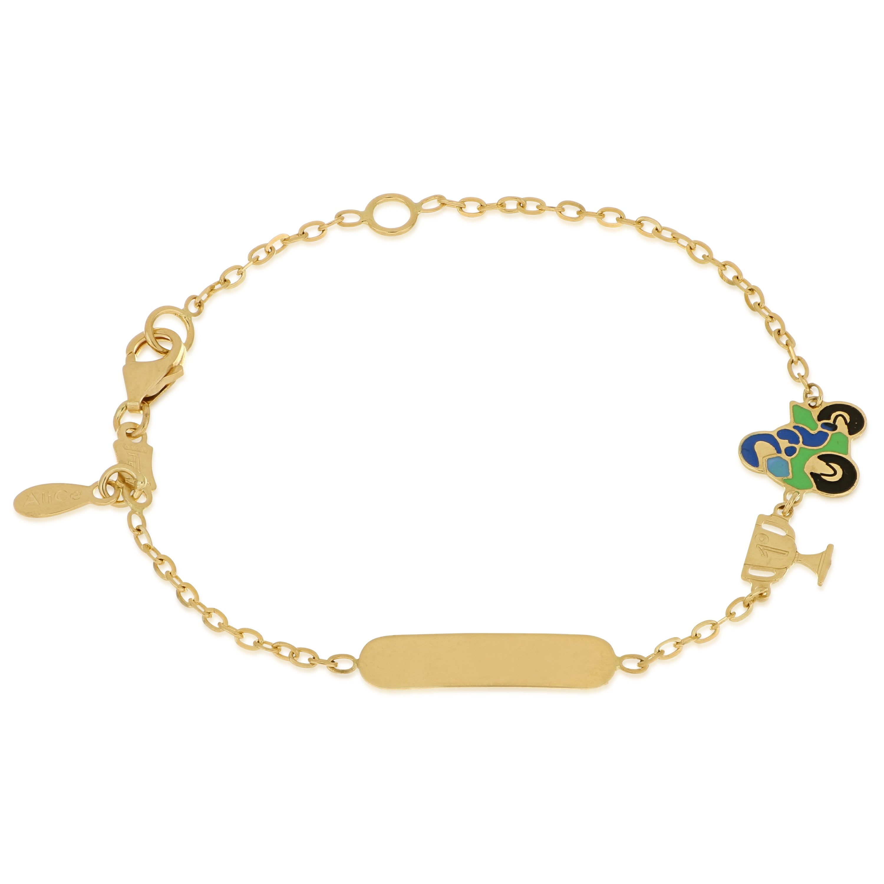 18K Italian Gold Baby Bracelet – 803321745439 – SKU 803321745439