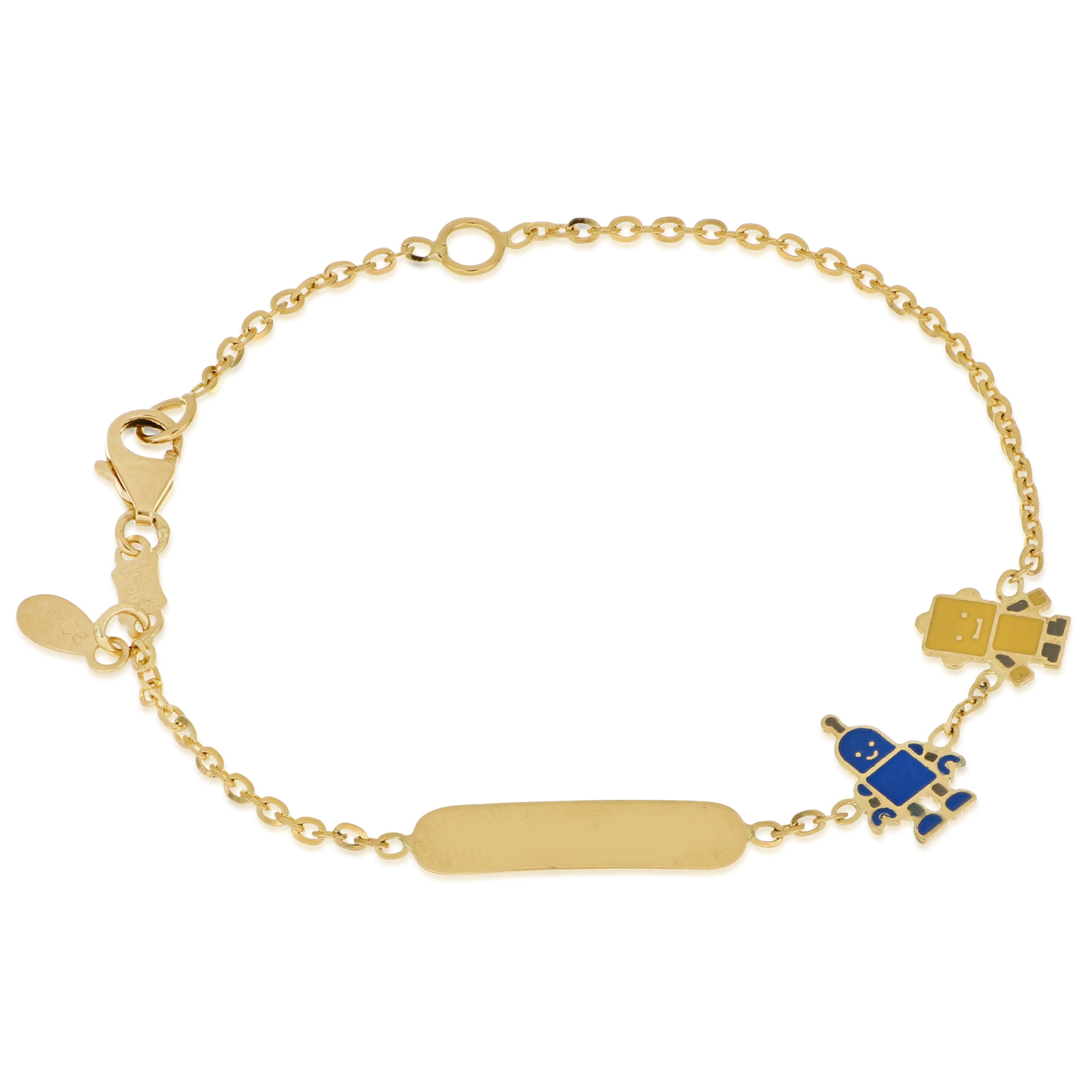 18K Italian Gold Baby Bracelet – 803321745440 – SKU 803321745440