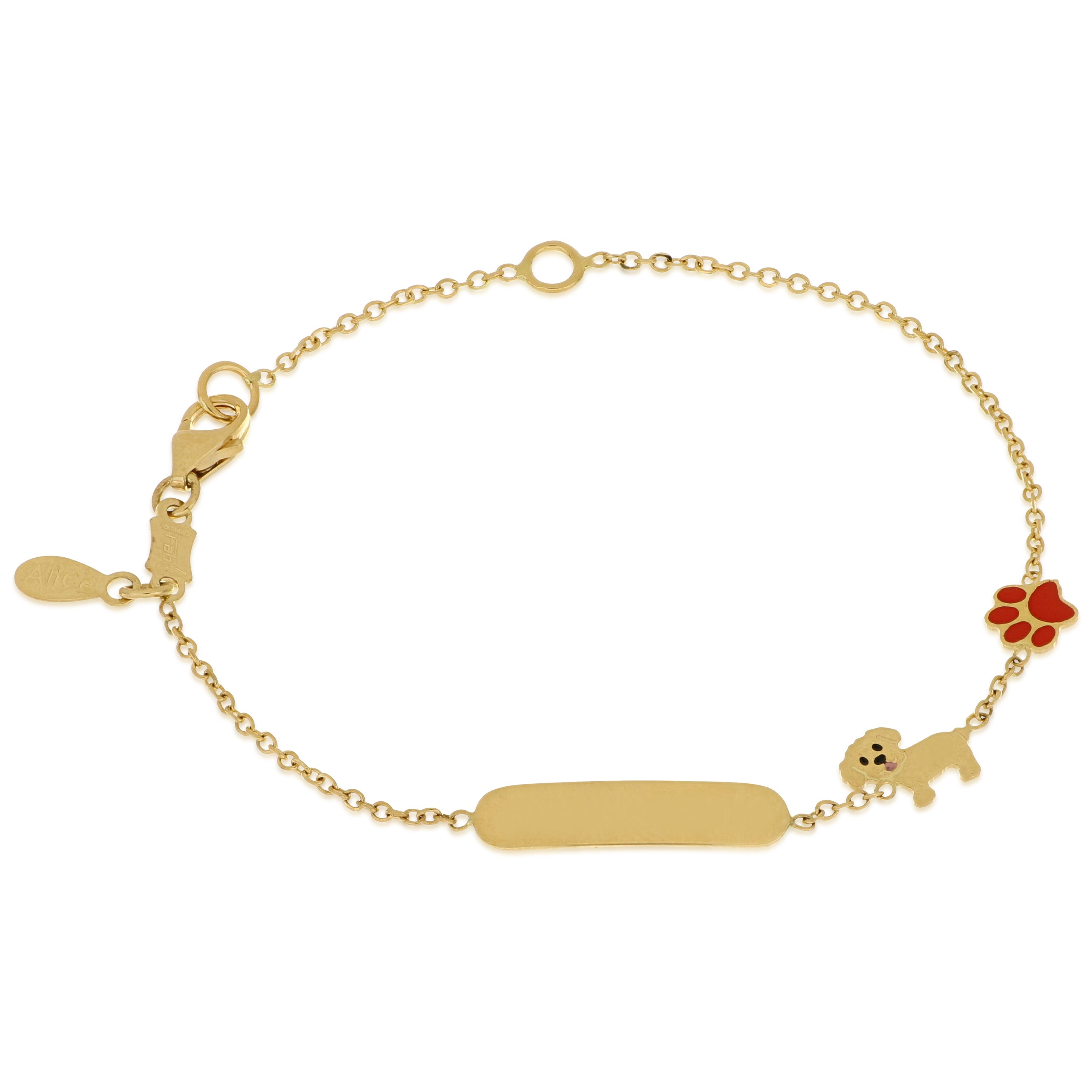 18K Italian Gold Baby Bracelet – 803321745444 – SKU 803321745444