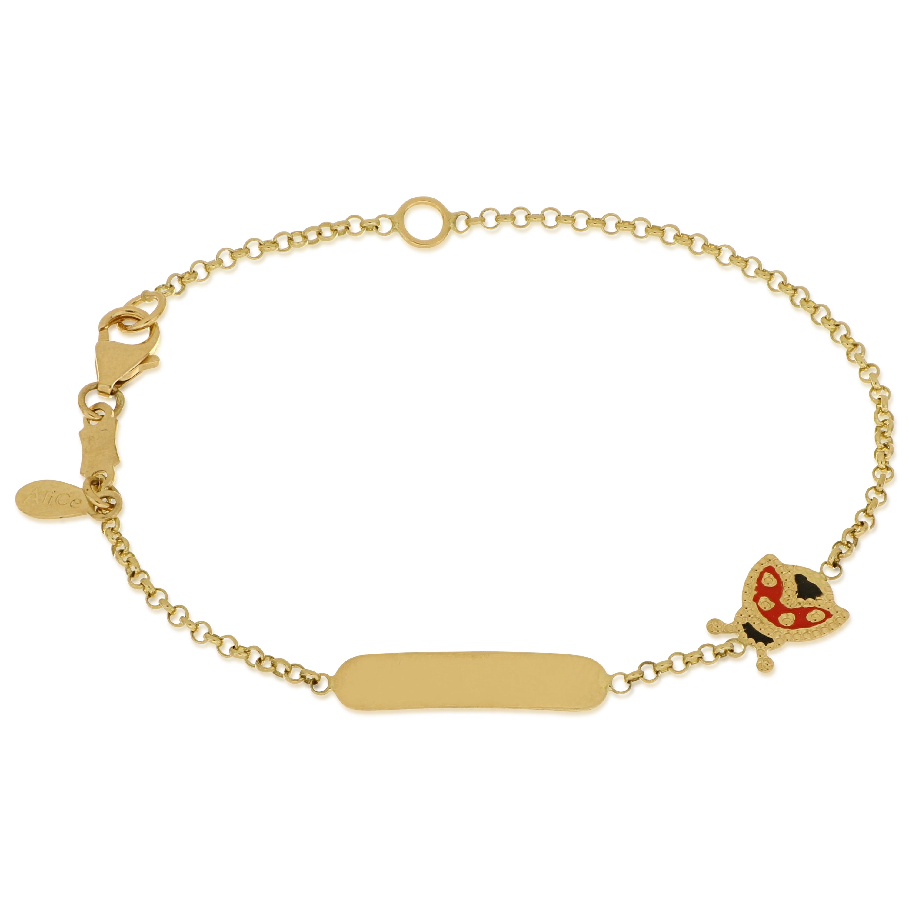 18K Italian Gold Baby Bracelet – 803321745445 – SKU 803321745445