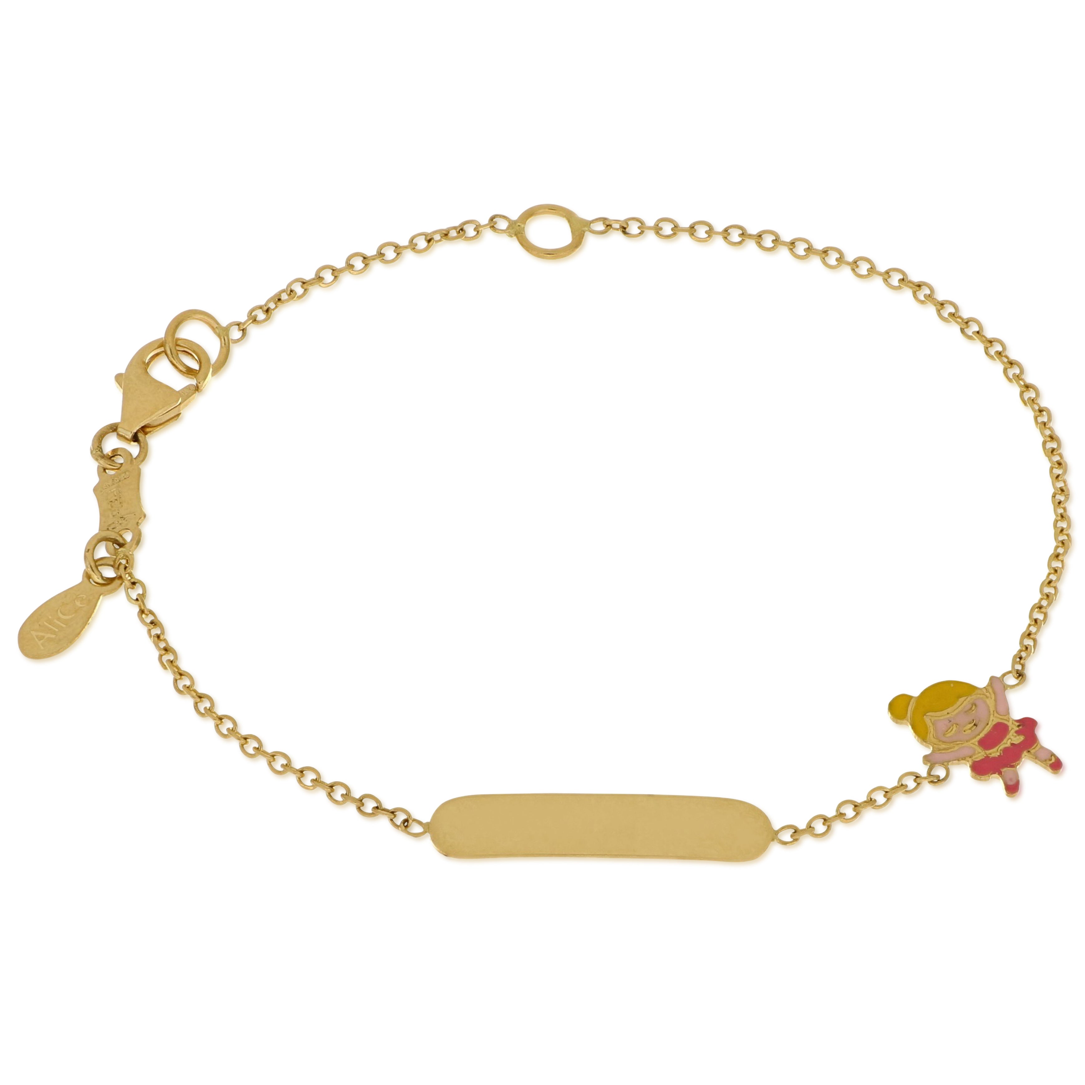 18K Italian Gold Baby Bracelet – 803321745447 – SKU 803321745447