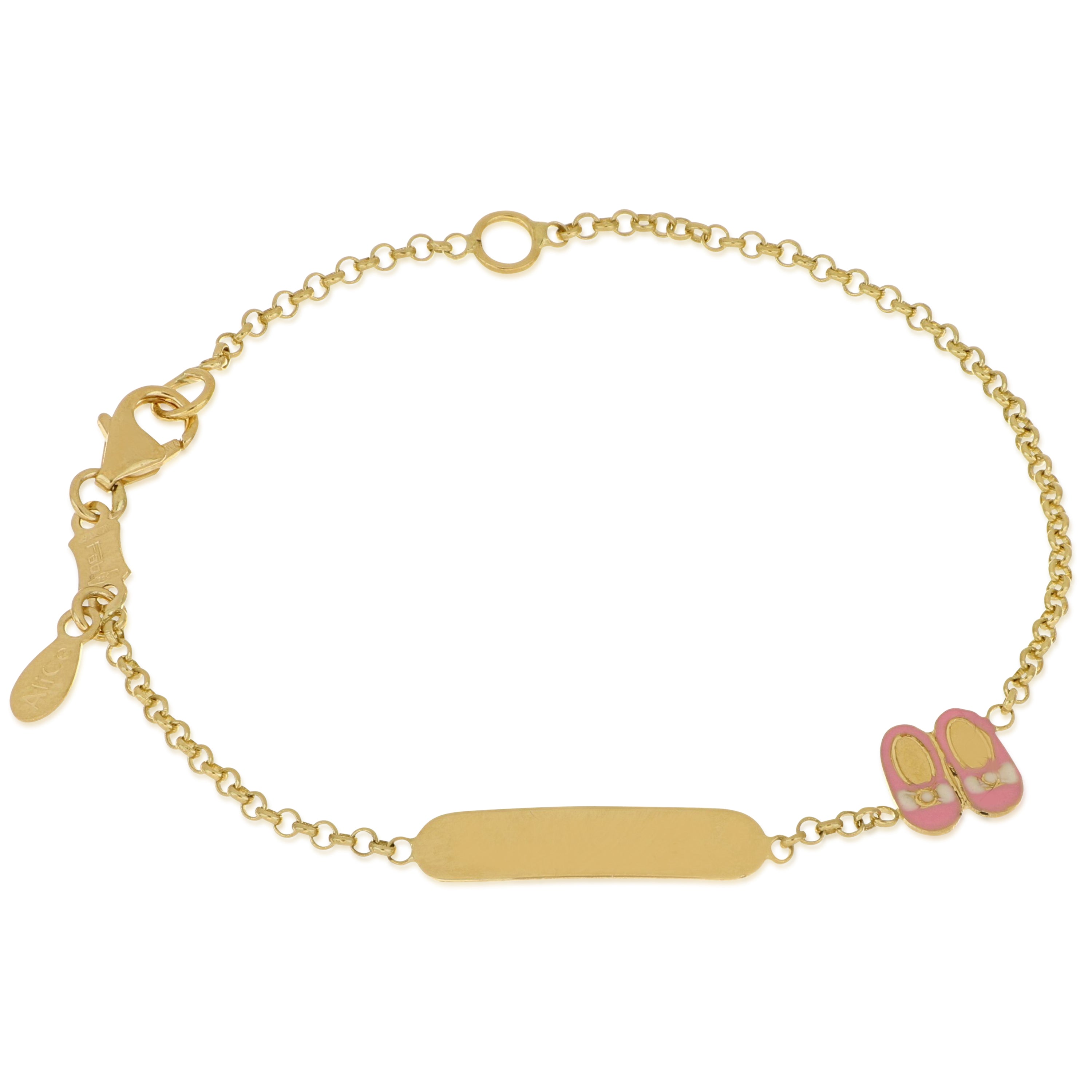 18K Italian Gold Baby Bracelet – 803321745449 – SKU 803321745449